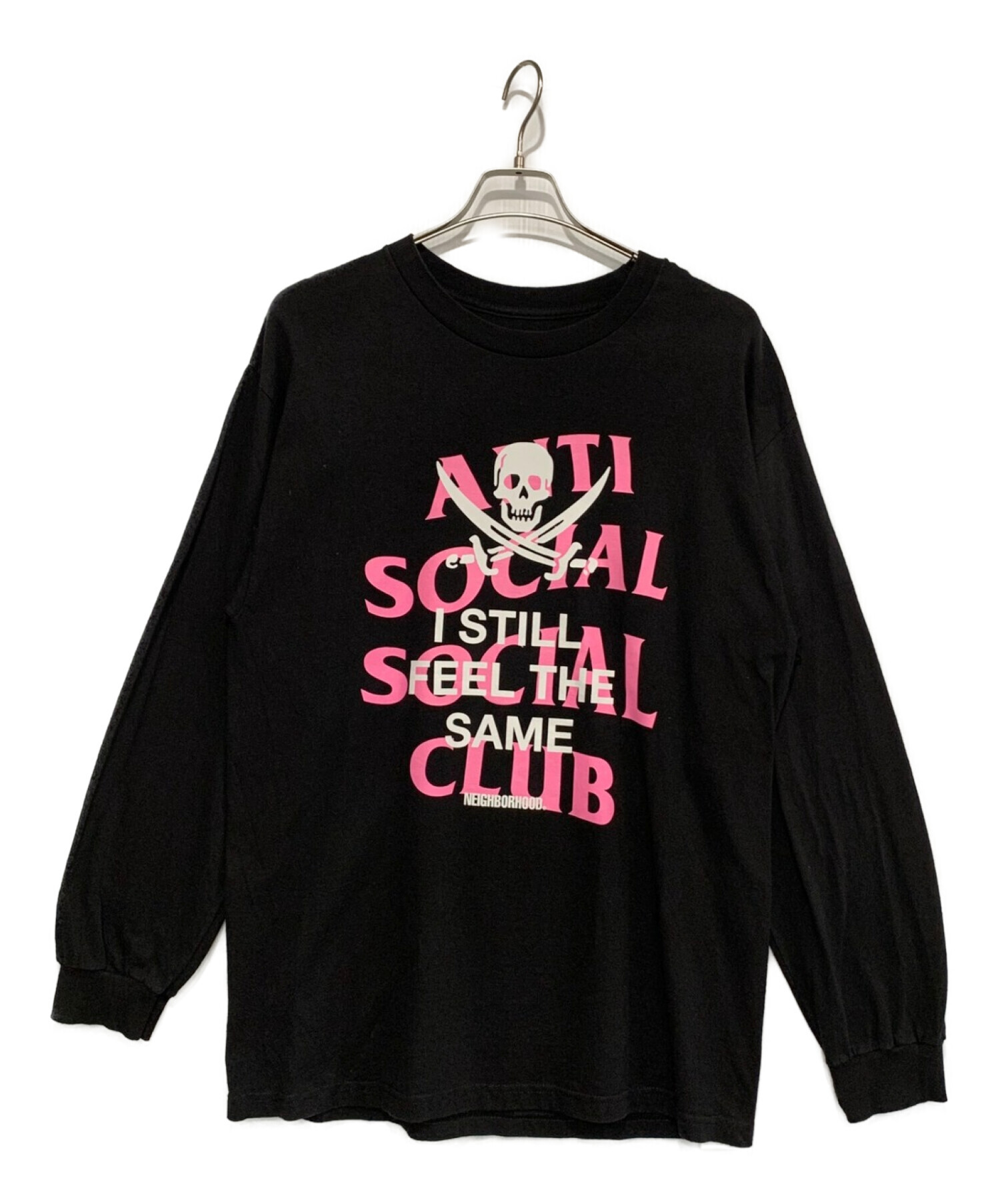 NEIGHBORHOOD×Anti Social Social Club (ネイバーフッド×アンチソーシャルクラブ) ロングスリーブカットソー  ブラック サイズ:L