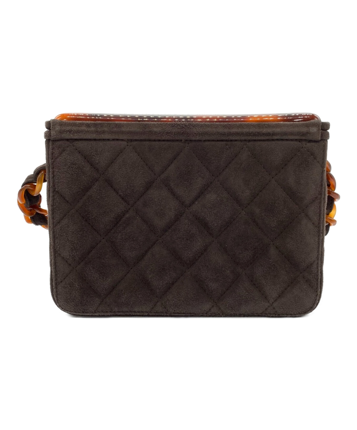 中古・古着通販】CHANEL (シャネル) スエードバニティバッグ 