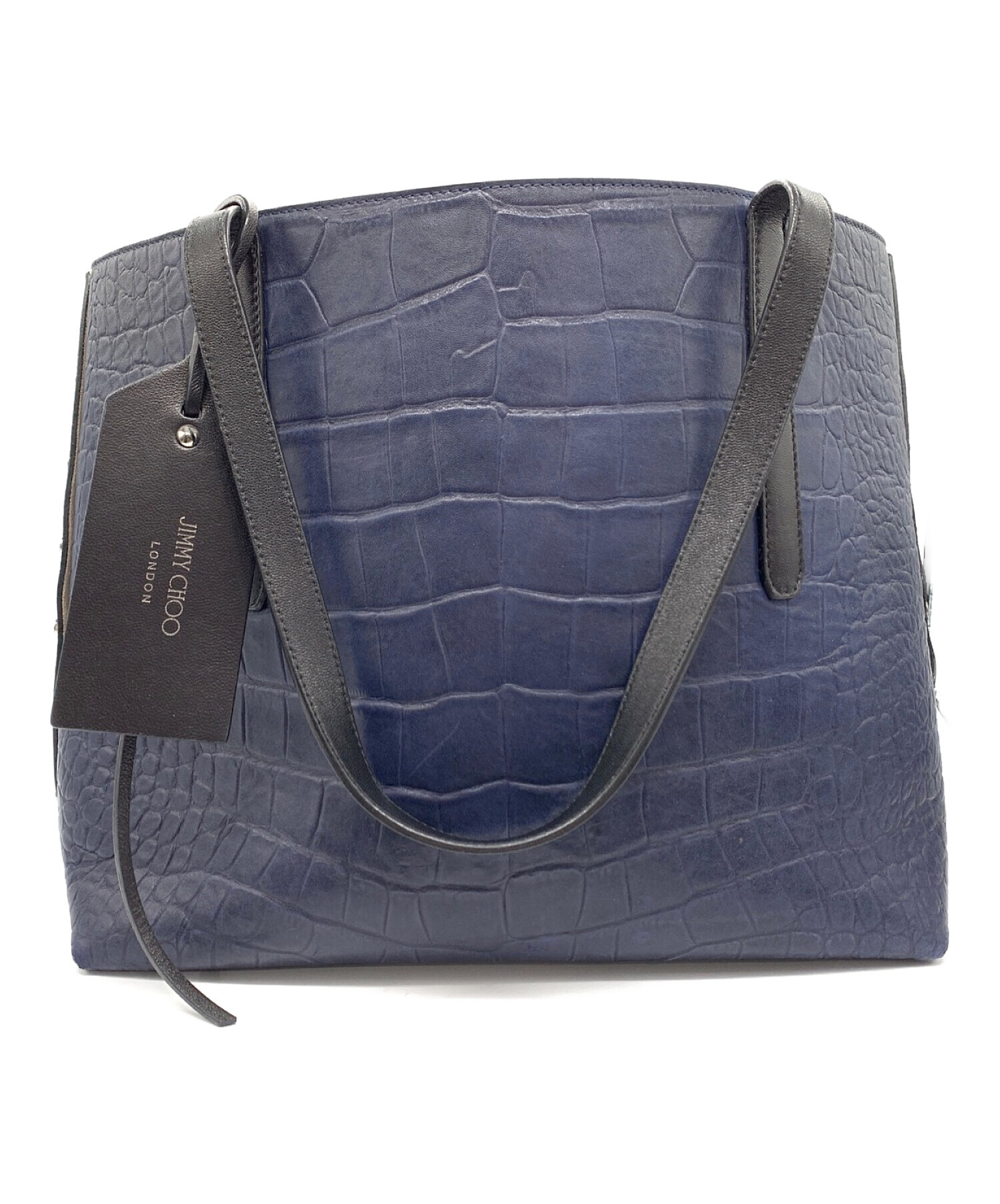 中古・古着通販】JIMMY CHOO (ジミーチュウ) 型押しトートバッグ 