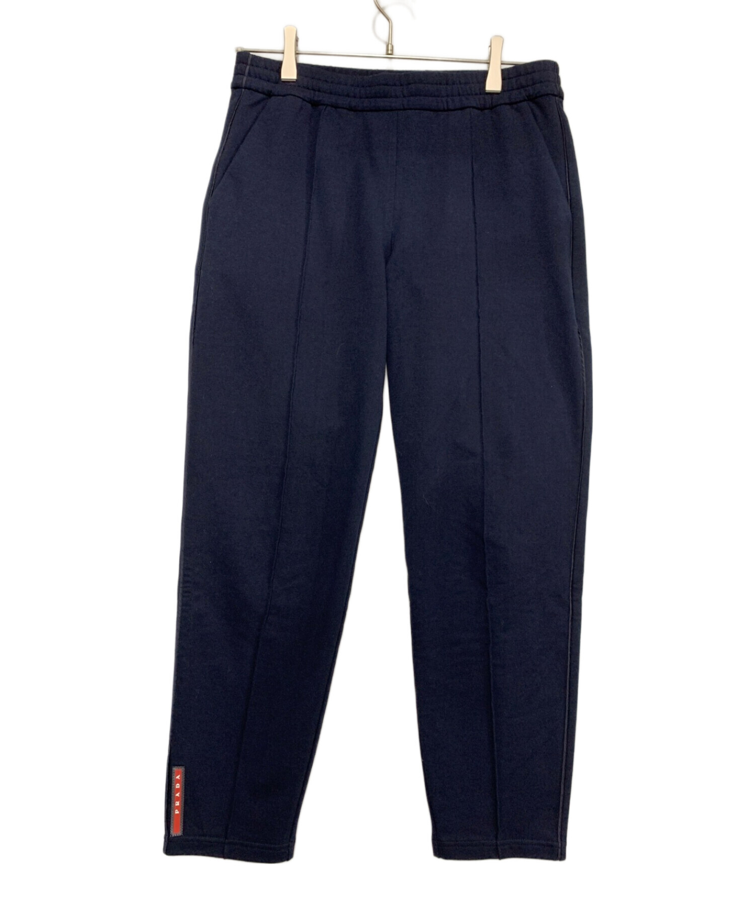 中古・古着通販】PRADA (プラダ) ラバーロゴ付スウェットパンツ 