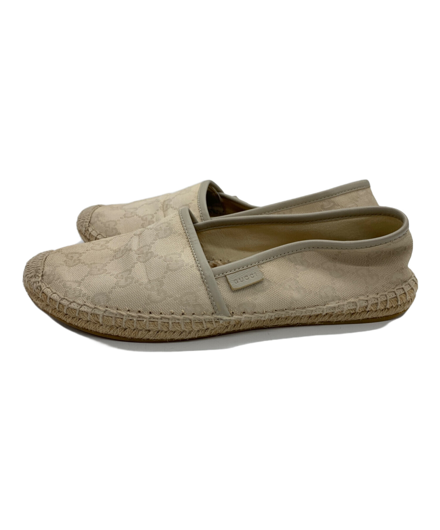 中古・古着通販】GUCCI (グッチ) エスパドリーユ ベージュ サイズ:23.5 
