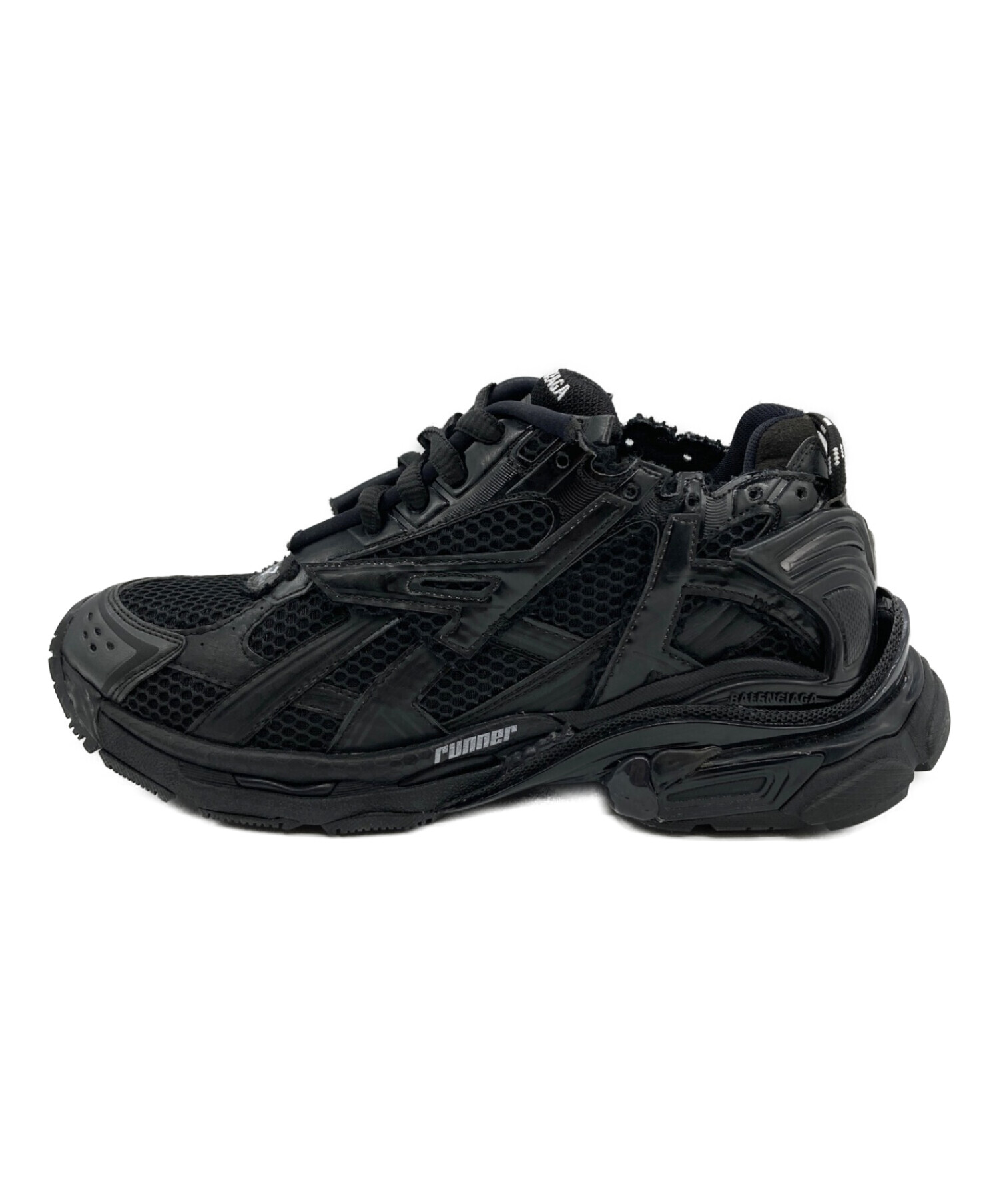 中古・古着通販】BALENCIAGA (バレンシアガ) RUNNER ブラック サイズ 