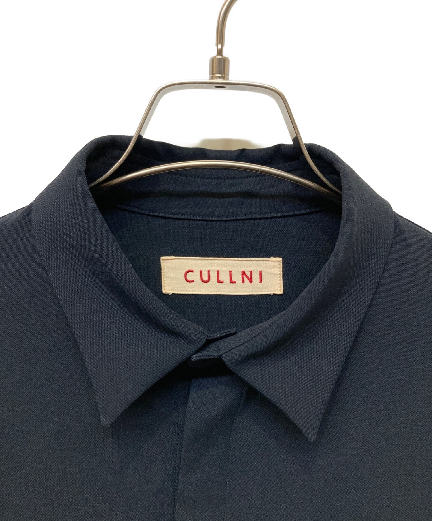 中古・古着通販】CULLNI (クルニ) リボンタイシャツ ネイビー サイズ:1