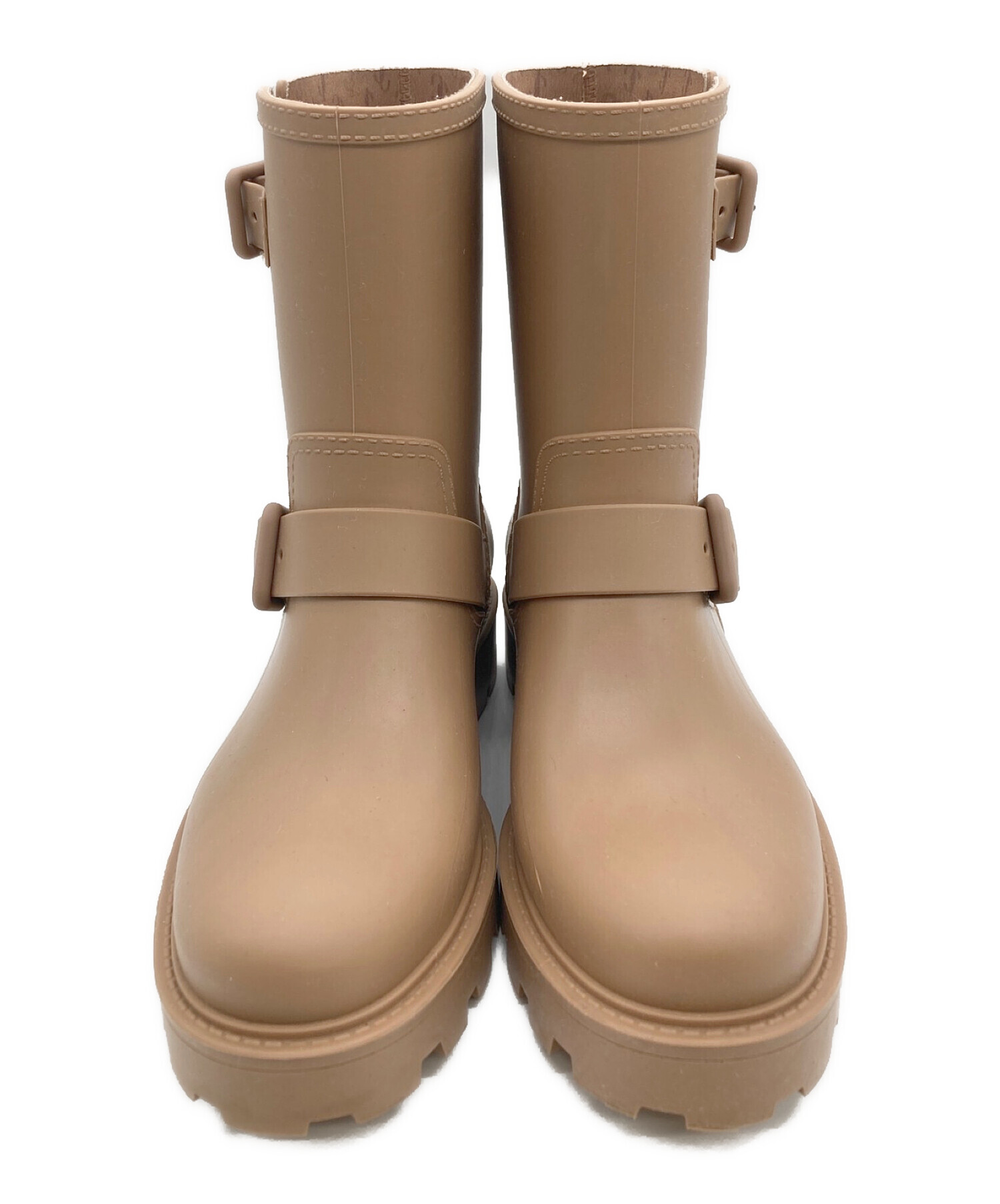 中古・古着通販】JIMMY CHOO (ジミーチュウ) レインブーツ ベージュ 