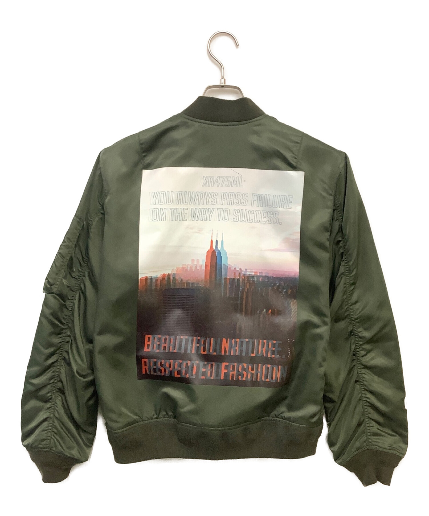 ZARA MA-1ジャケット グリーン M ZARA MA-1ジャケット Mサイズ オリーブグリーン - メルカリ