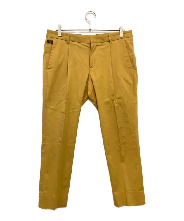 中古・古着通販】GUCCI (グッチ) スラックスパンツ イエロー サイズ 