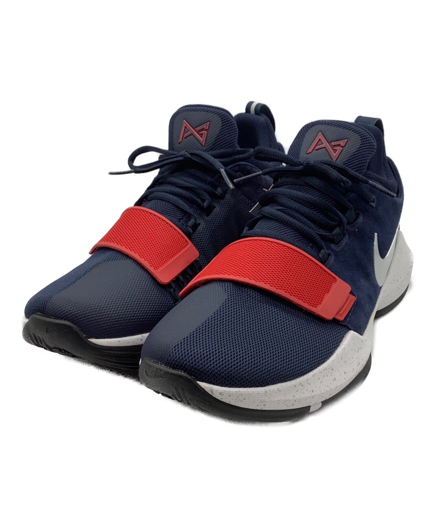 中古・古着通販】NIKE (ナイキ) PG 1 EP ネイビー×レッド サイズ:27.5  