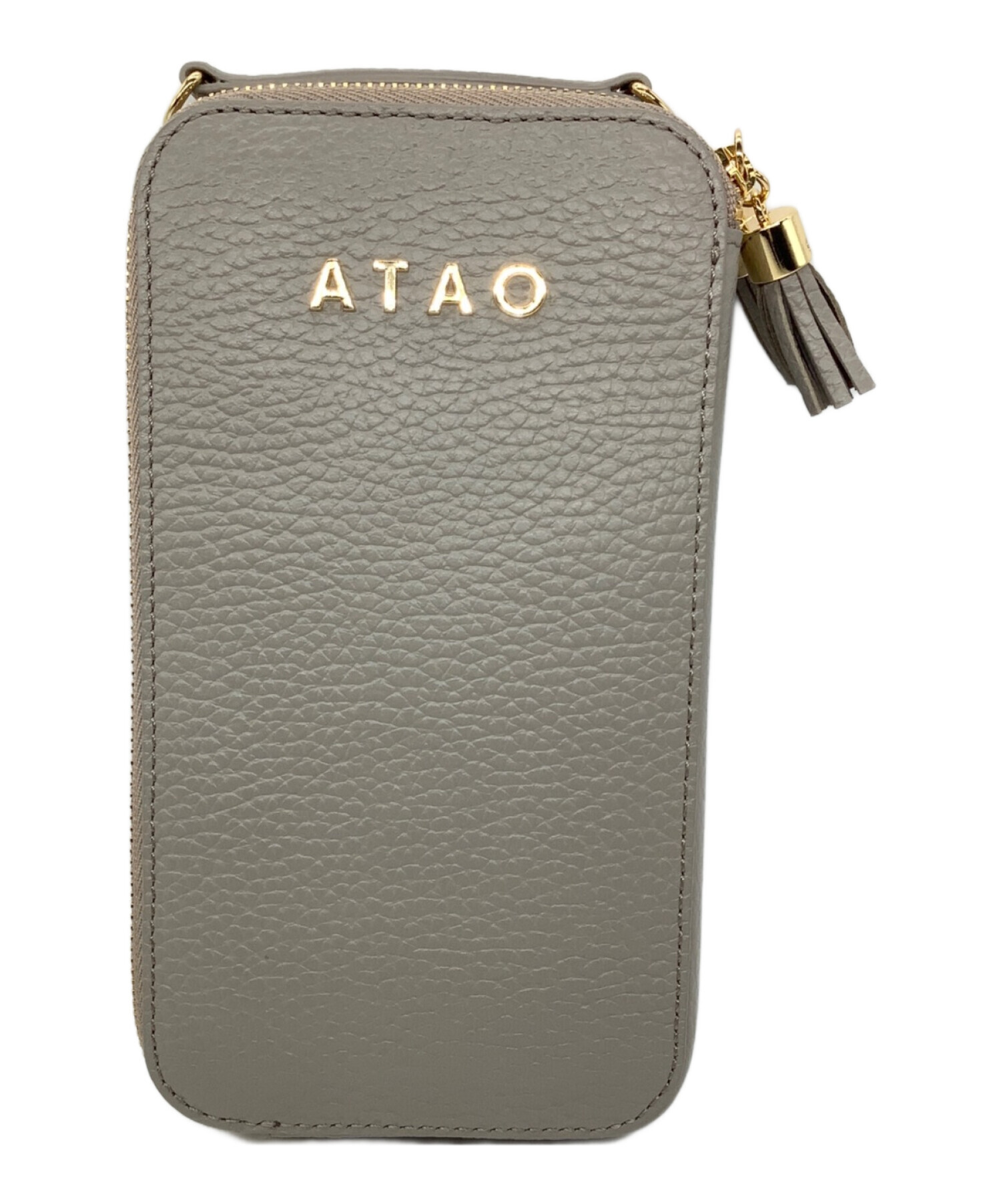 ATAO 逃し アミュレット ケリー トープ スマホショルダー ベージュ系