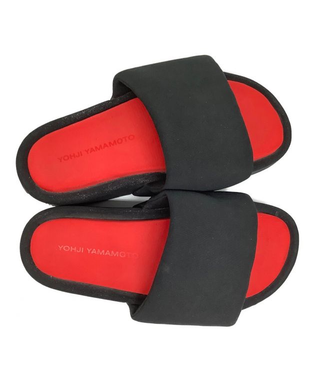 中古・古着通販】Y-3 (ワイスリー) サンダル ブラック×レッド サイズ 