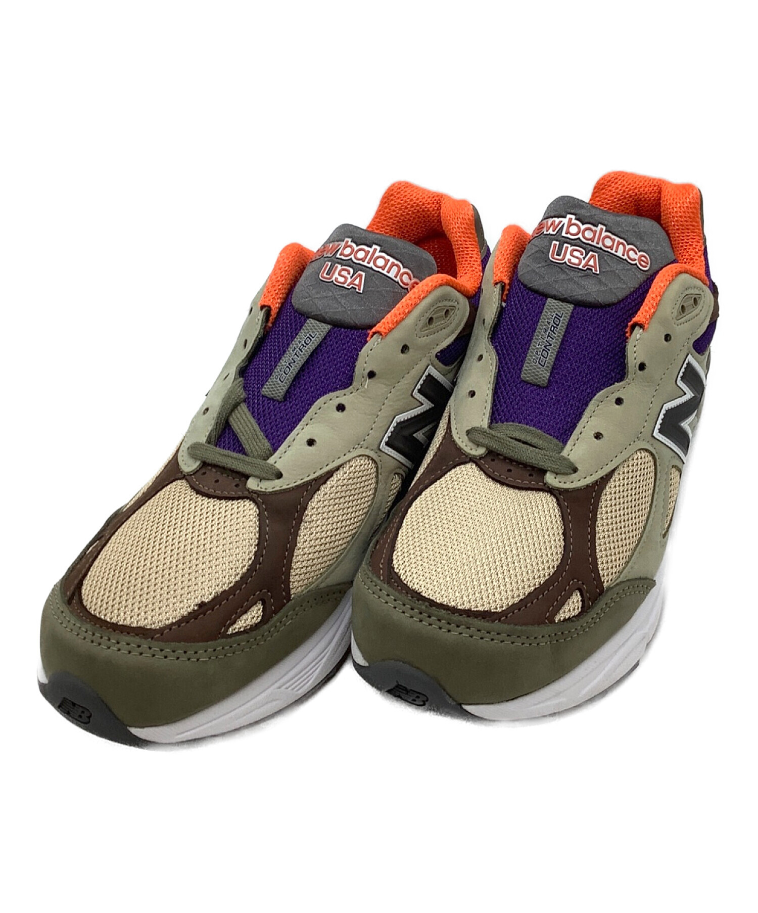 中古・古着通販】NEW BALANCE (ニューバランス) 990V3 カーキ×ブラウン 