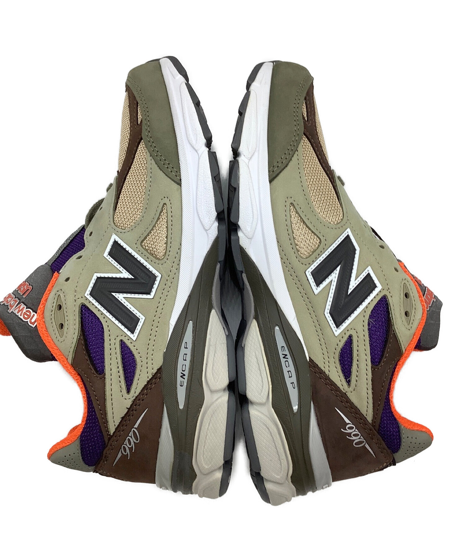 中古・古着通販】NEW BALANCE (ニューバランス) 990V3 カーキ×ブラウン 
