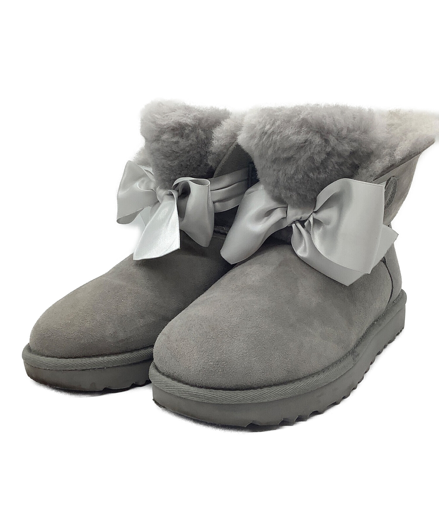 中古・古着通販】UGG (アグ) ムートンブーツ グレー サイズ:24cm 