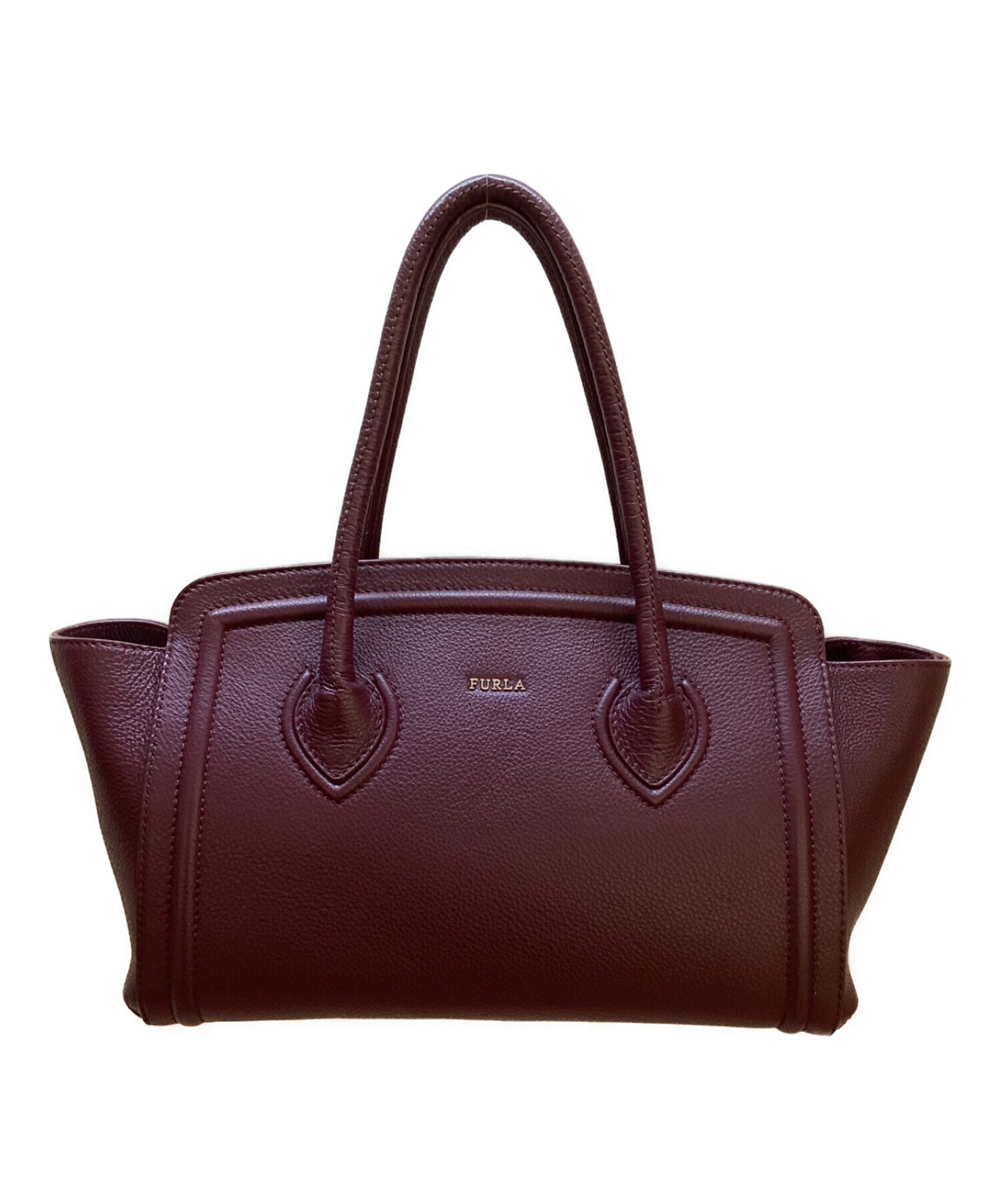 FURLA フルラ ハンドバッグ ボルドー ワインレッド バッグ