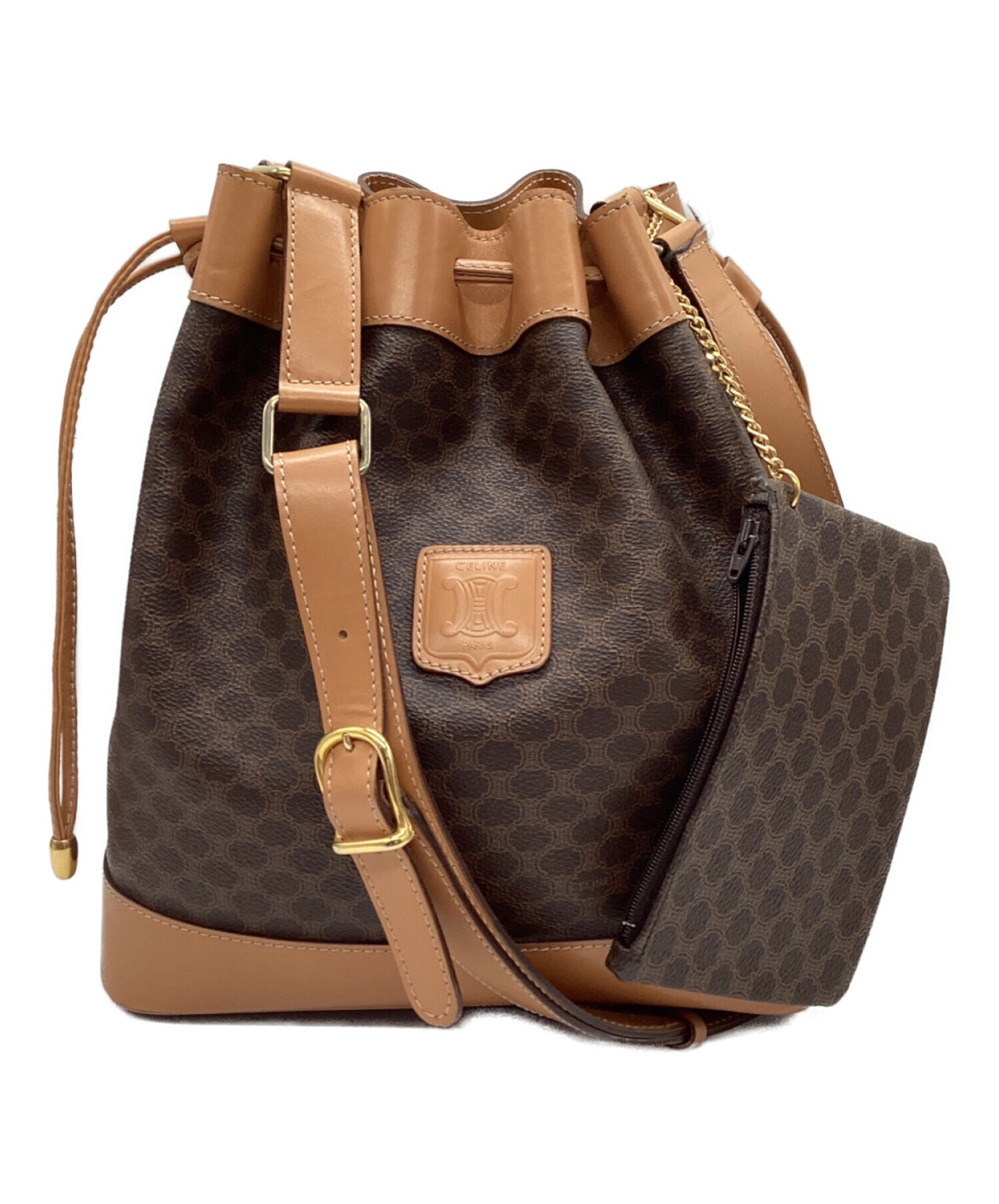 中古・古着通販】CELINE (セリーヌ) ポーチ付きショルダーバッグ 