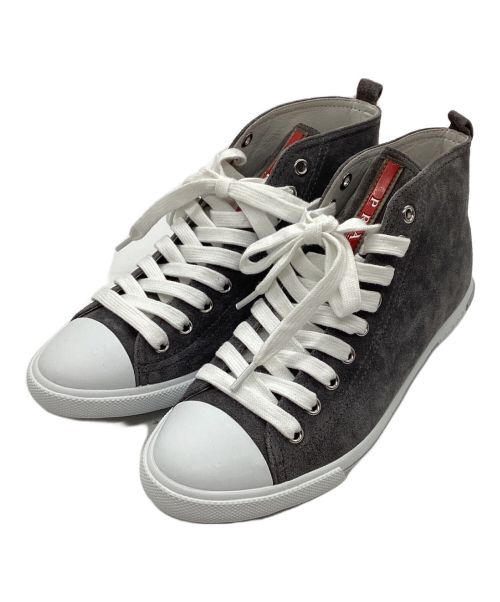 PRADA Re-Nylon ハイカットスニーカー グレー 23.5 PRADA プラダ