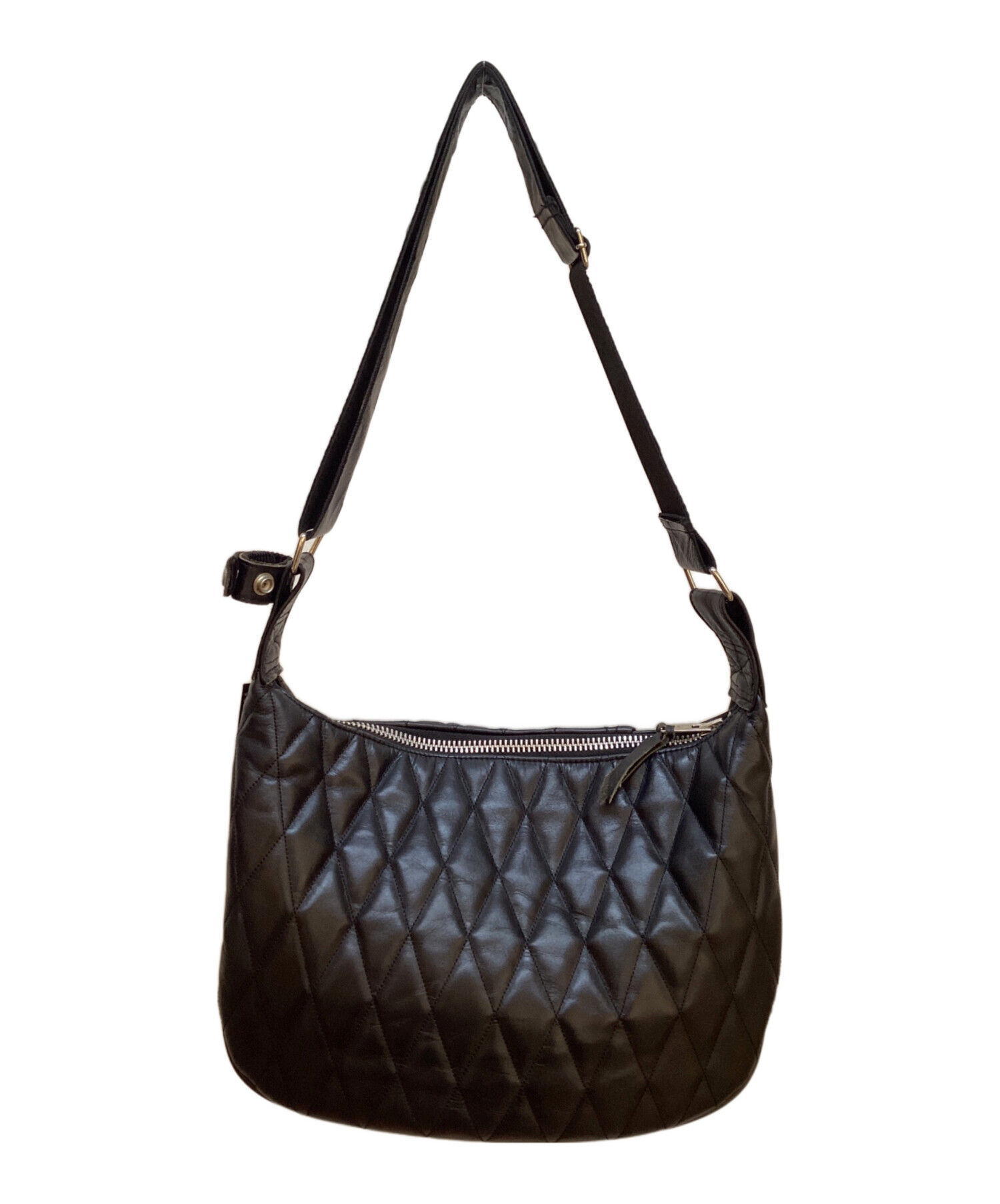 Schott ショルダーバッグ 黒 キルティング