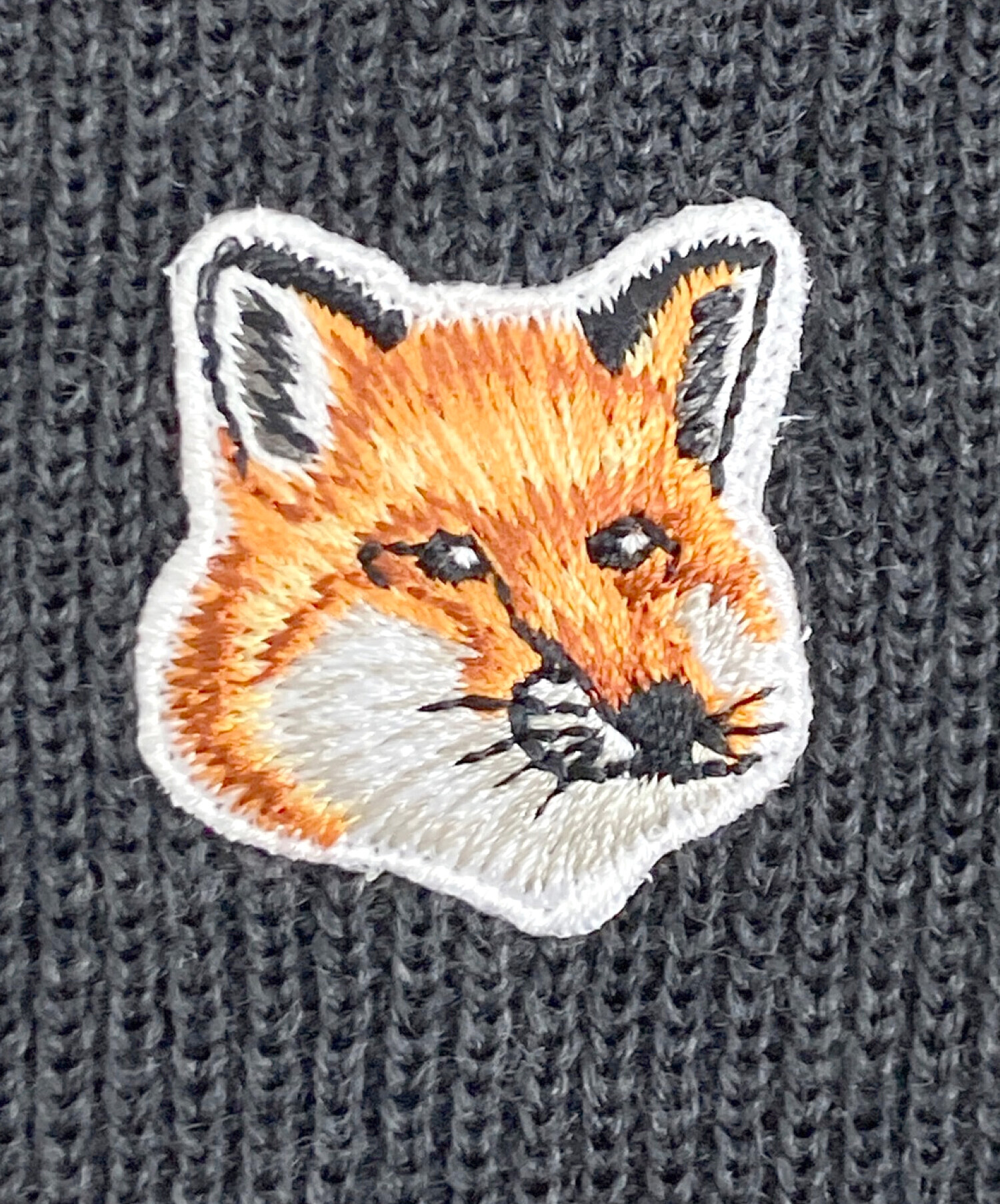 maison kitsune (メゾンキツネ) MAISON KITSUNE FOX HEAD PATCH LONG FLARED DRESS  ブラック サイズ:xs