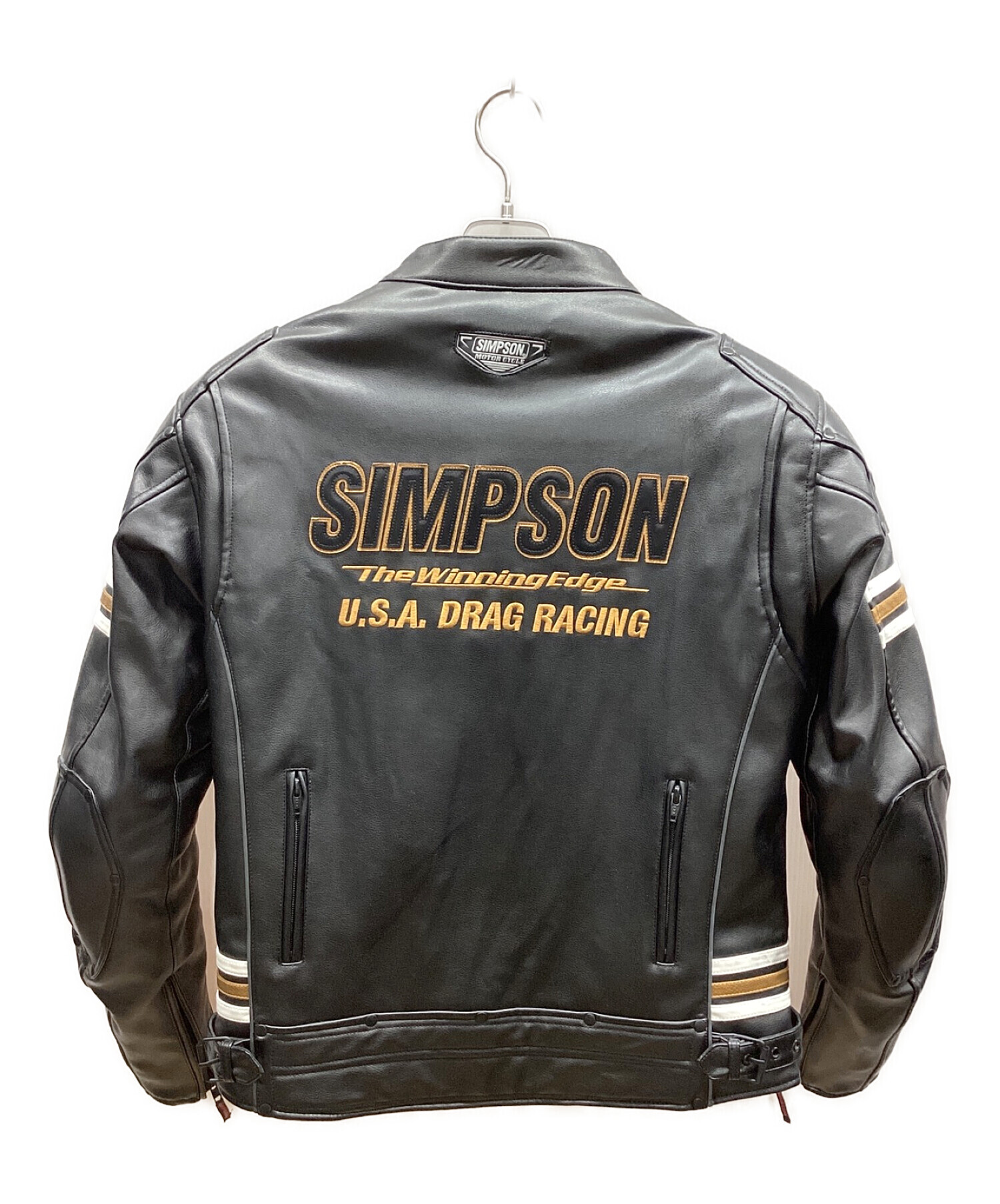 SIMPSON (シンプソン) ライディングジャケット ブラック サイズ:L