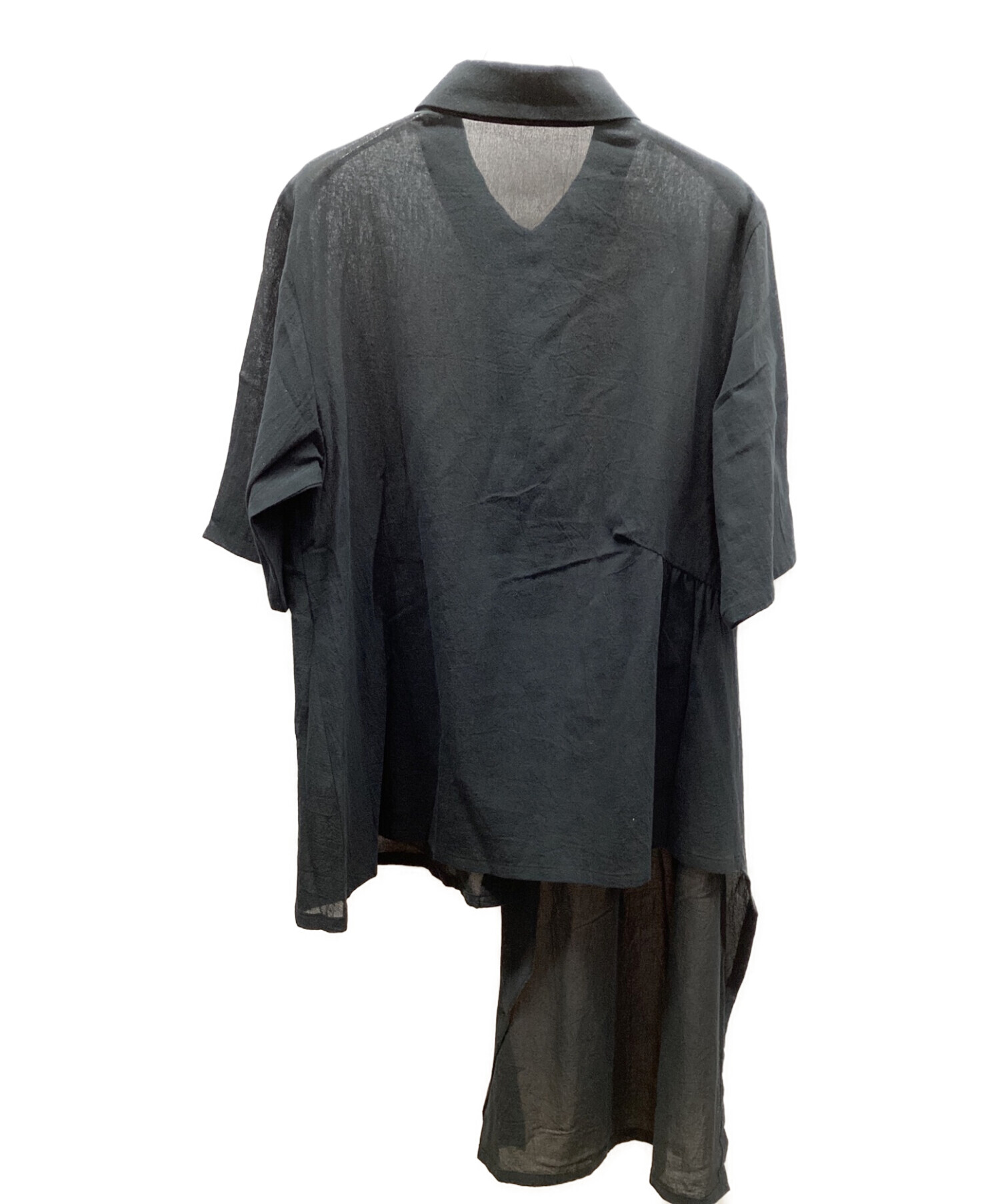 中古・古着通販】慈雨 (ジウ) 変形チュニック ブラック サイズ:40 