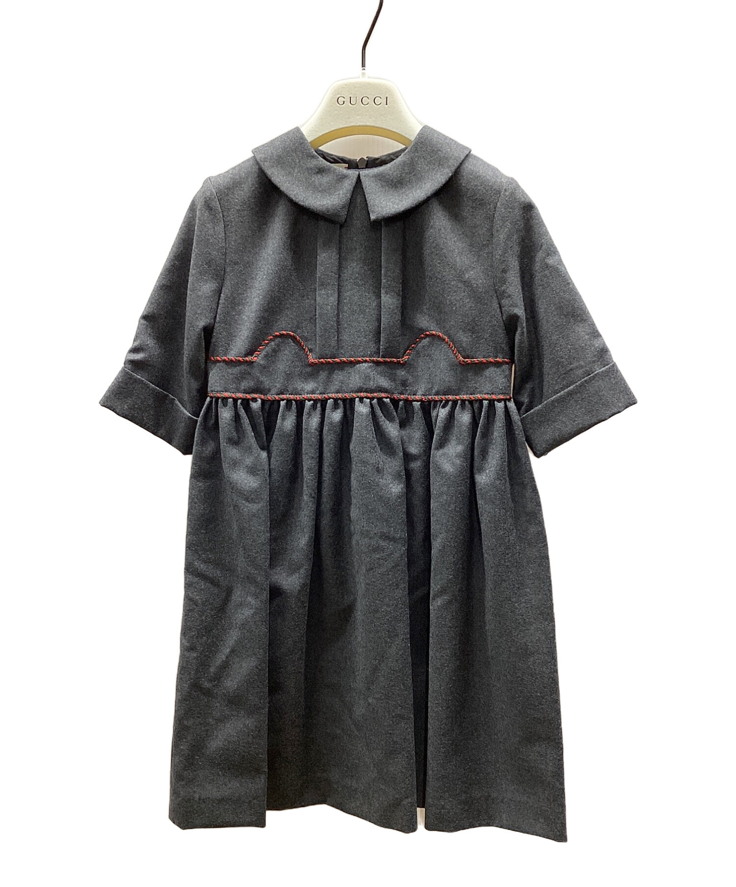 中古・古着通販】GUCCI (グッチ) ワンピース グレー サイズ:9  