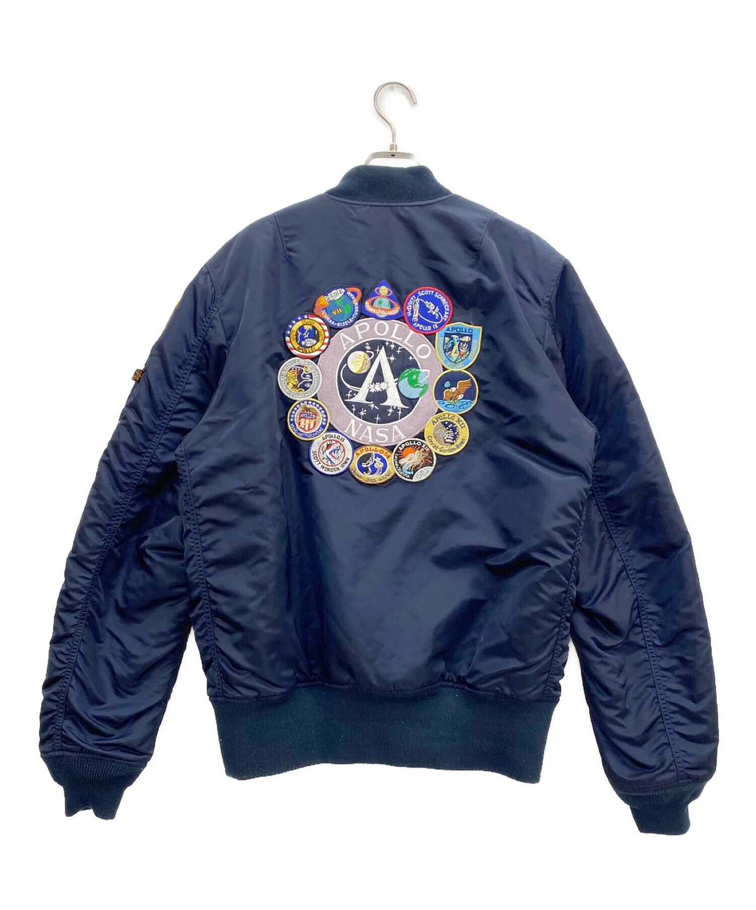 中古・古着通販】ALPHA (アルファ) MA-1ジャケット ネイビー サイズ:XL 