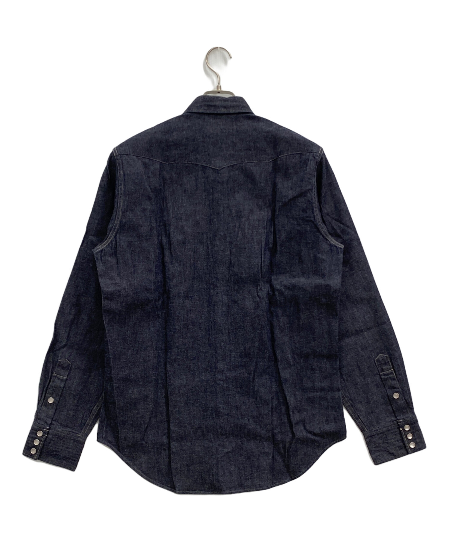 RRL】ダブルアールエル デニム バッファロー ウエスタンシャツ 長袖 M