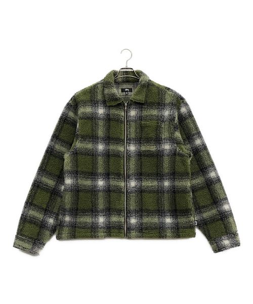 中古・古着通販】stussy (ステューシー) Shadow Plaid Sherpa Zip