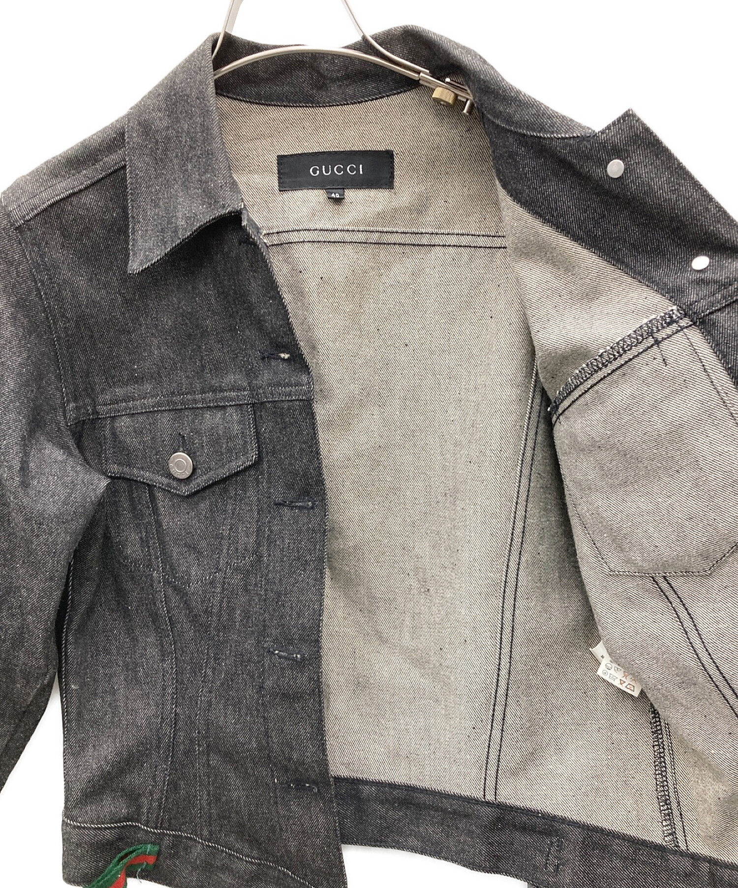 GUCCI グッチ デニムジャケット サイズ40 小さめ GUCCI グッチ デニムジャケット サイズ40 小さめ