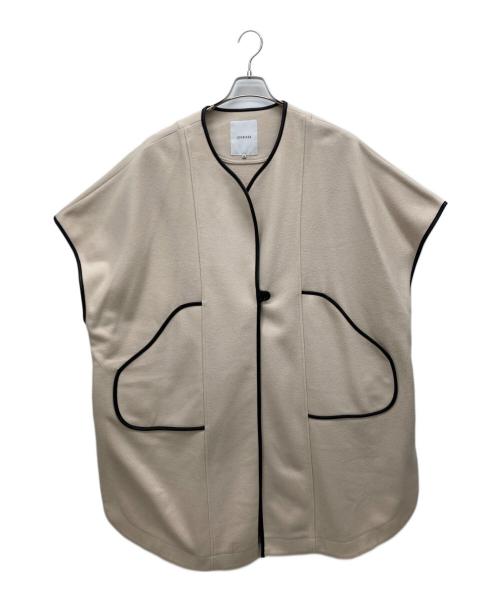 SALMON ファッション ラブレス パイピングオーバージレ ベスト アウター