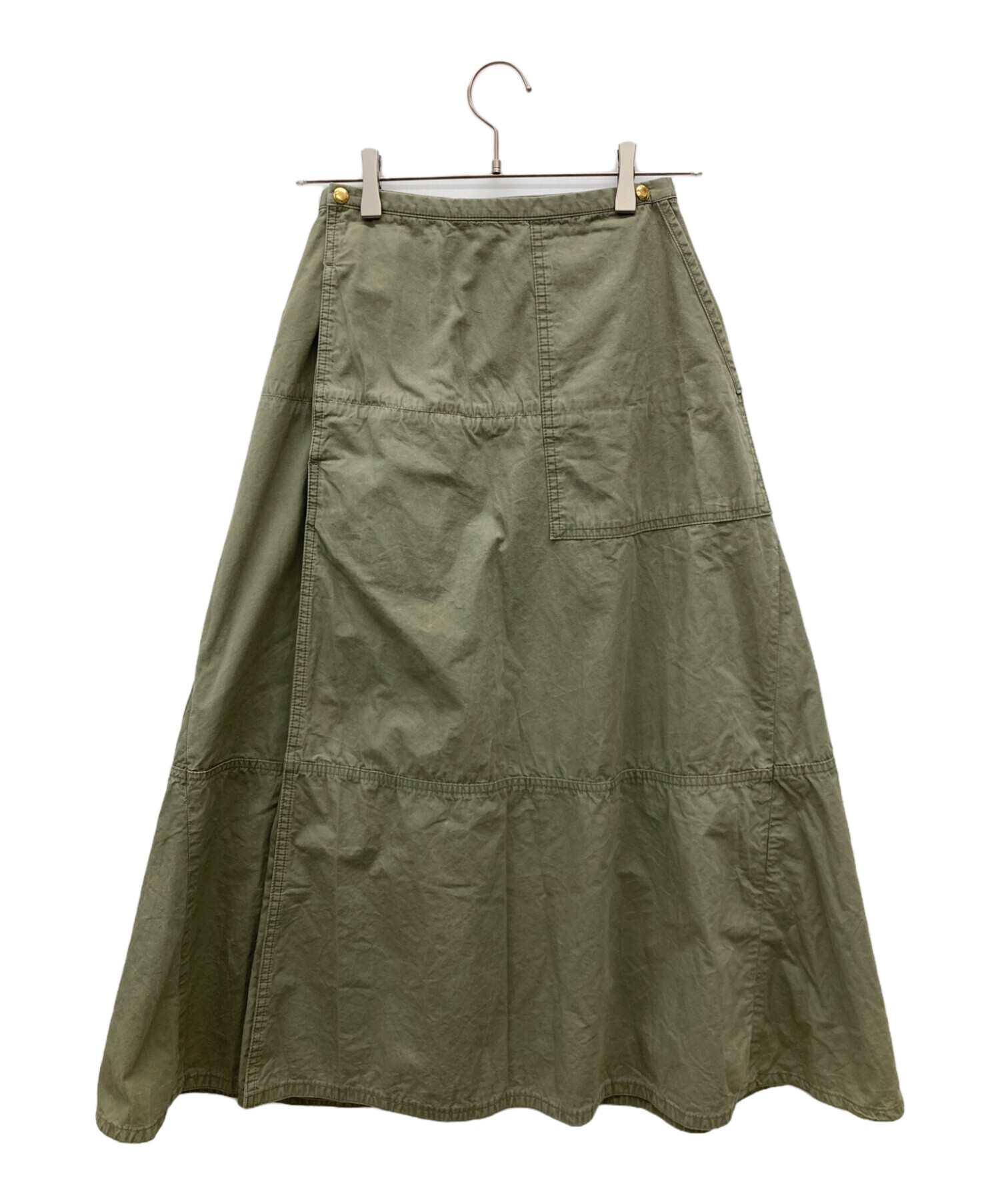 中古・古着通販】DRAWER (ドゥロワー) コットンミリタリーフレア  