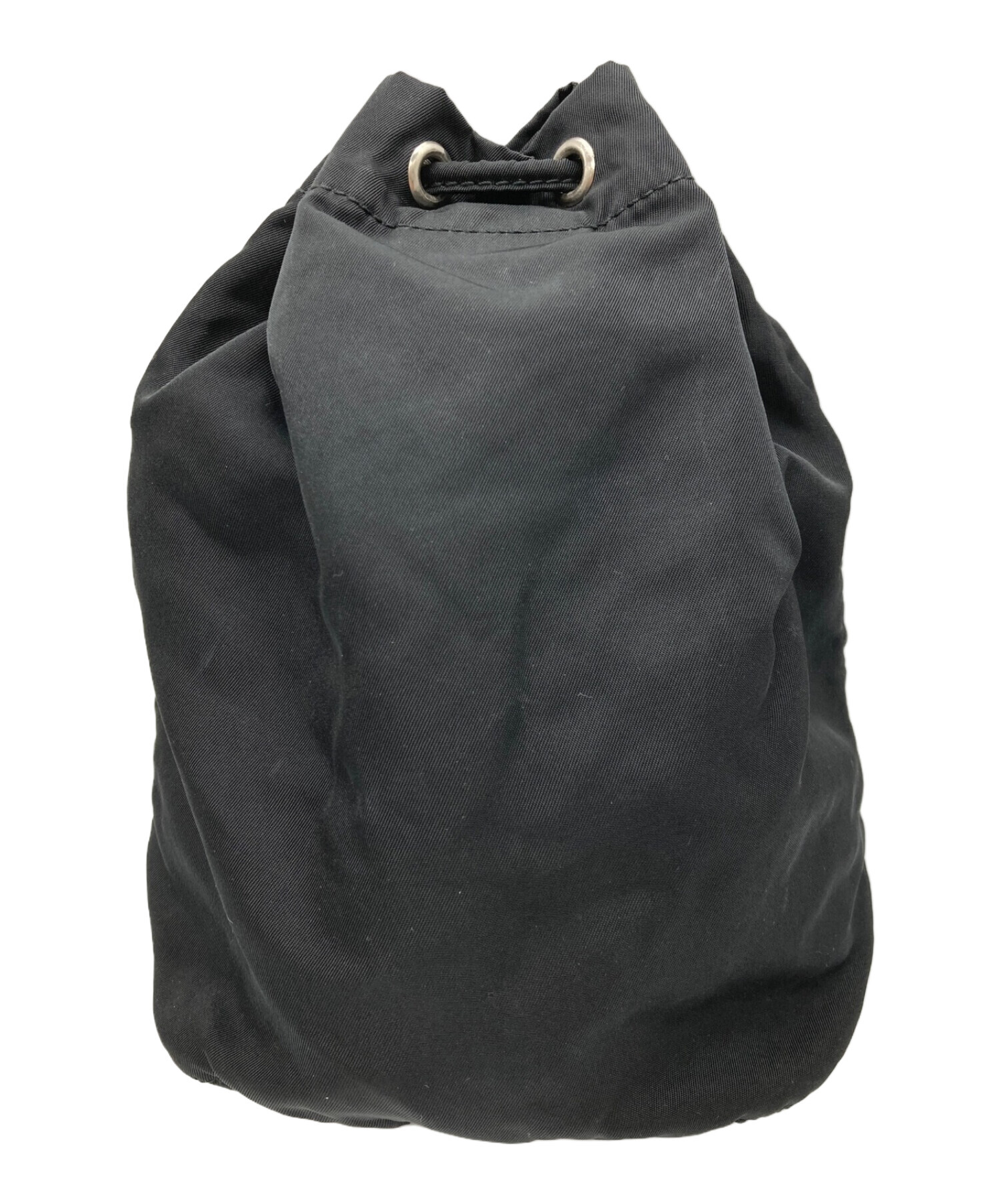 PRADA 黒い巾着ポーチ ナイロン製