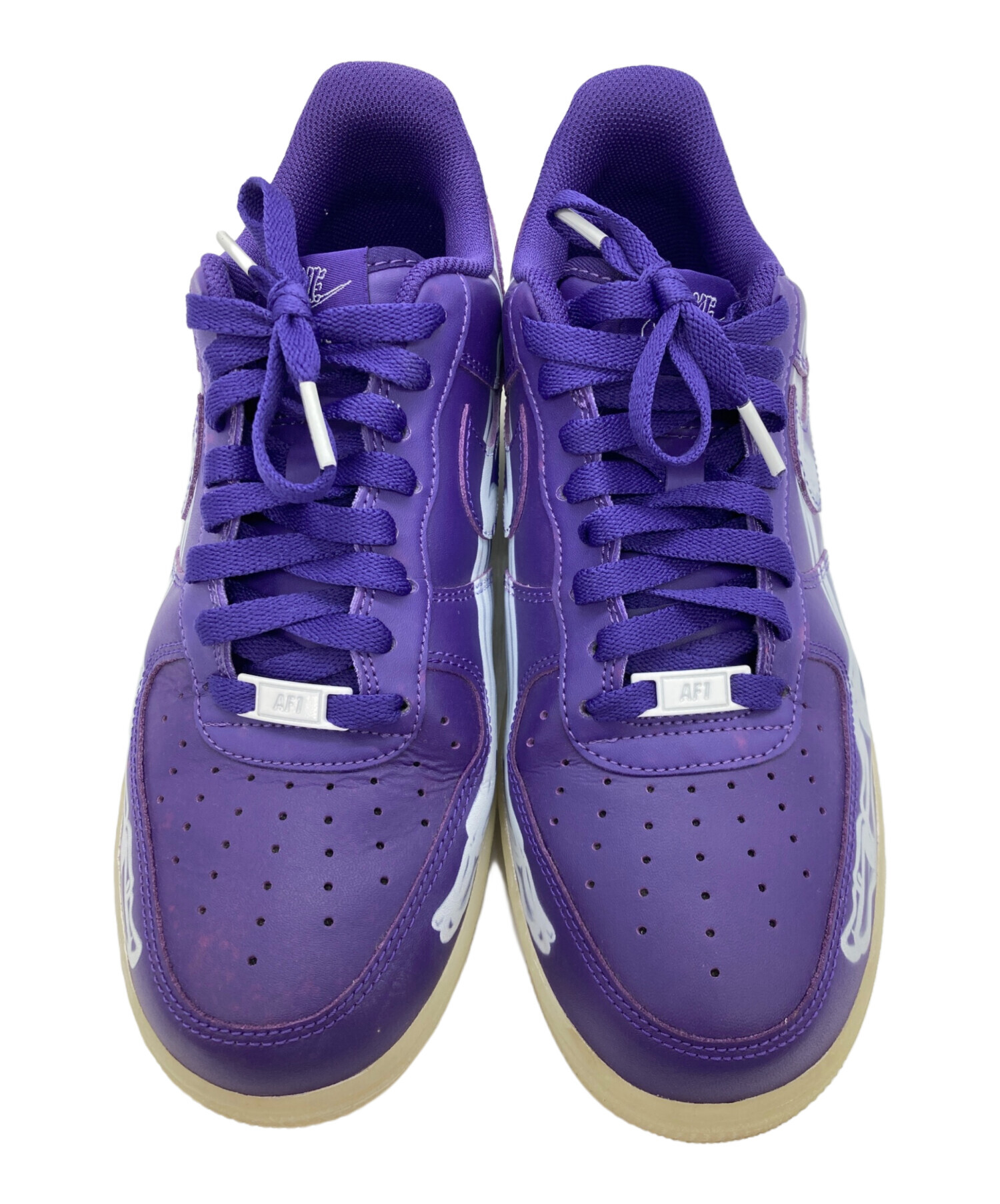 中古・古着通販】NIKE (ナイキ) AIR FORCE 1 07 SKELETON QS パープル 