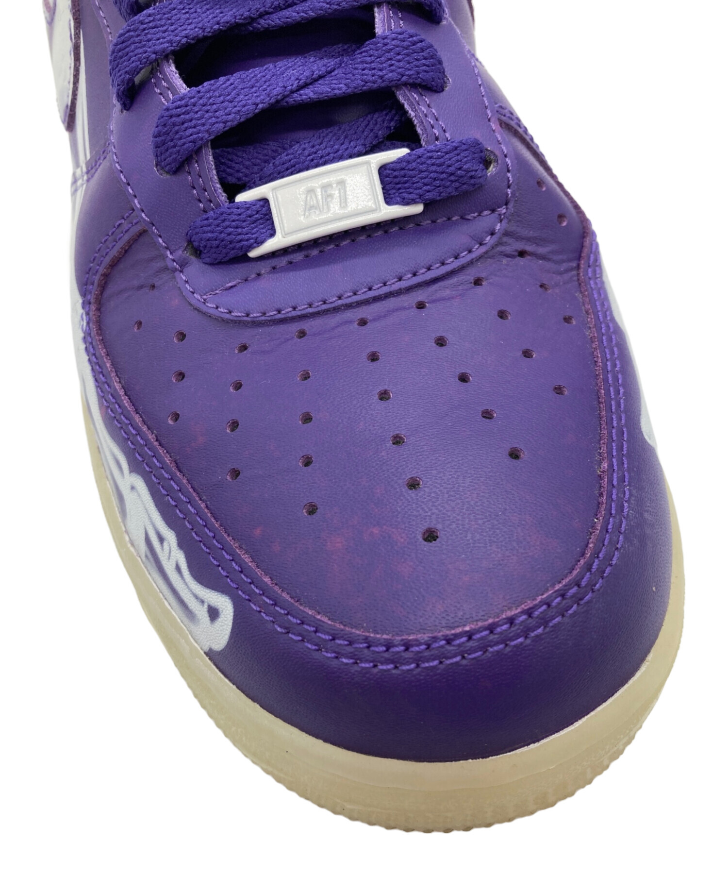 中古・古着通販】NIKE (ナイキ) AIR FORCE 1 07 SKELETON QS パープル 