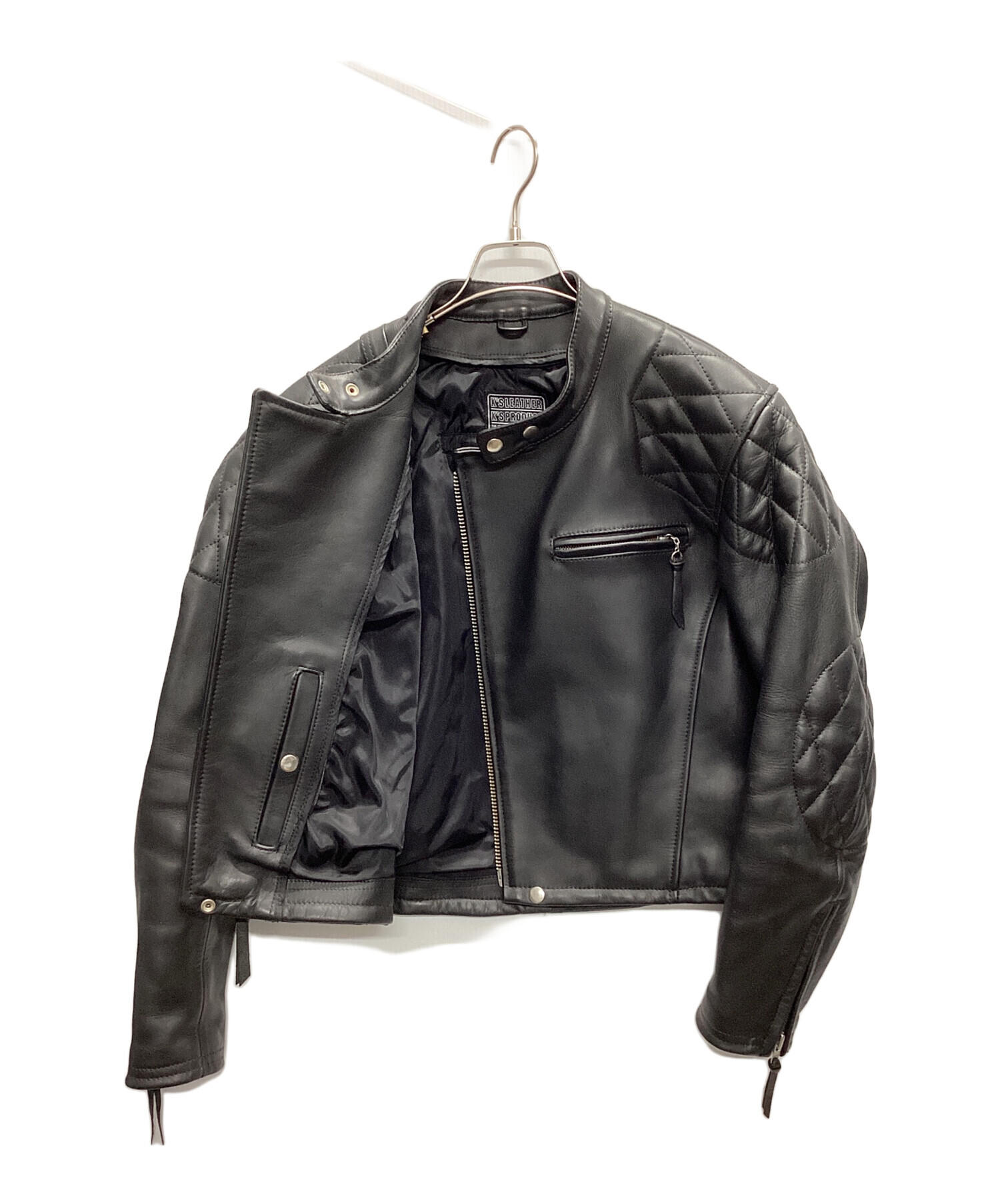中古・古着通販】KADOYA (カドヤ) レザーダブルライダースジャケット 
