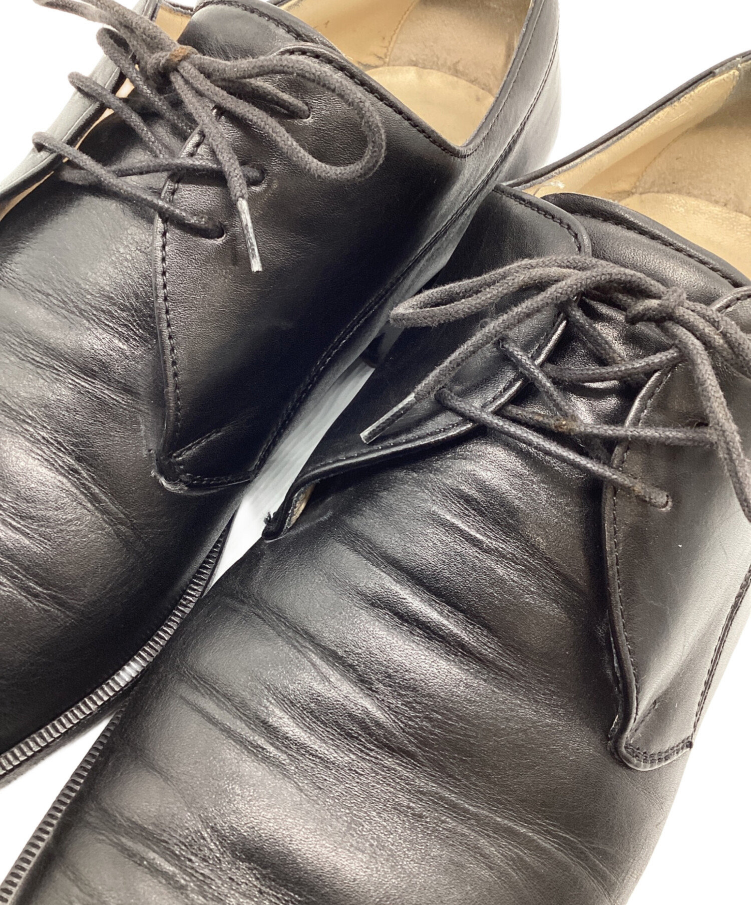 DOLCE ＆ GABBANA ベロクロ レザーブーツ 8【36406480】