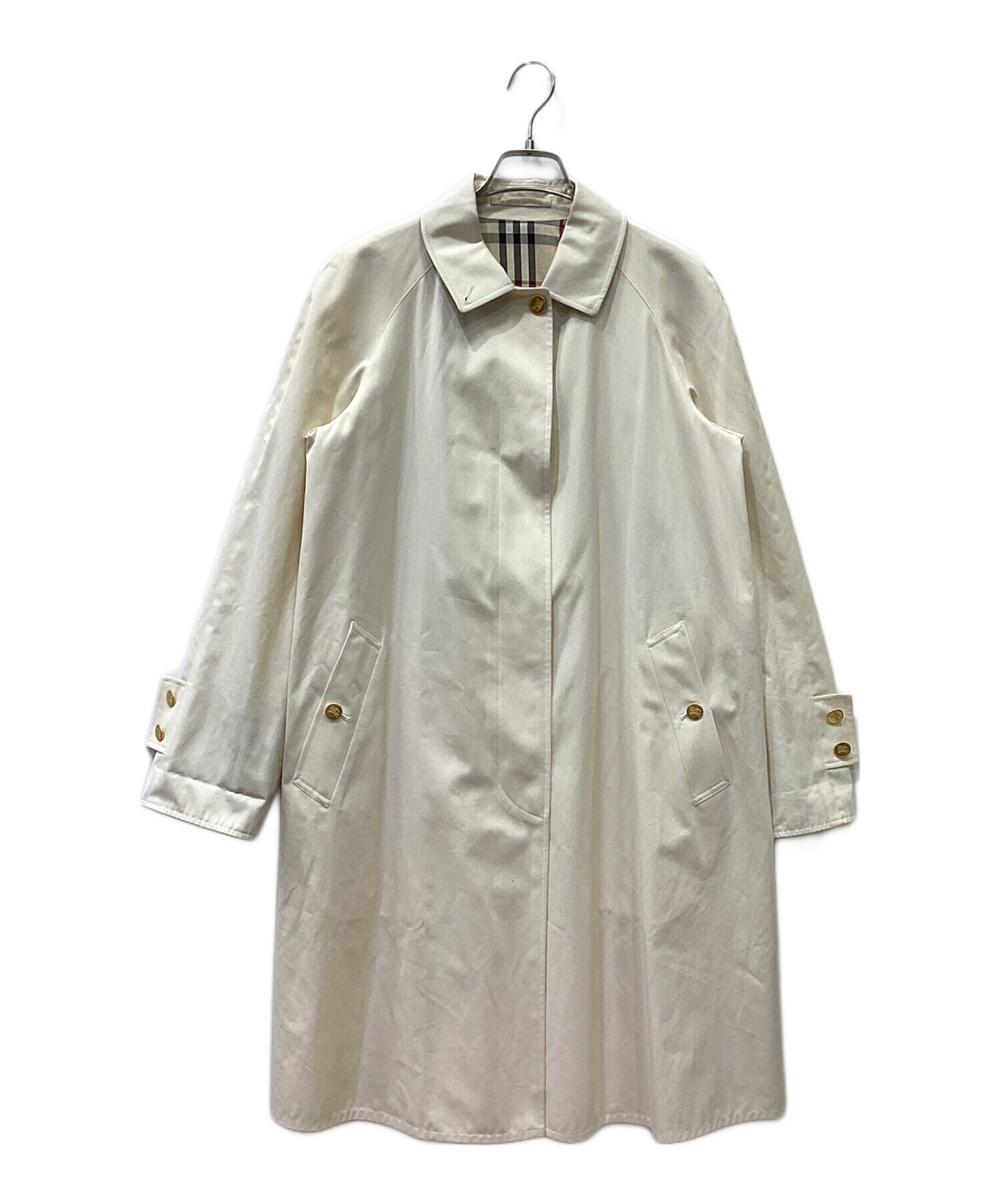 中古・古着通販】BURBERRY (バーバリー) トレンチコート アイボリー  