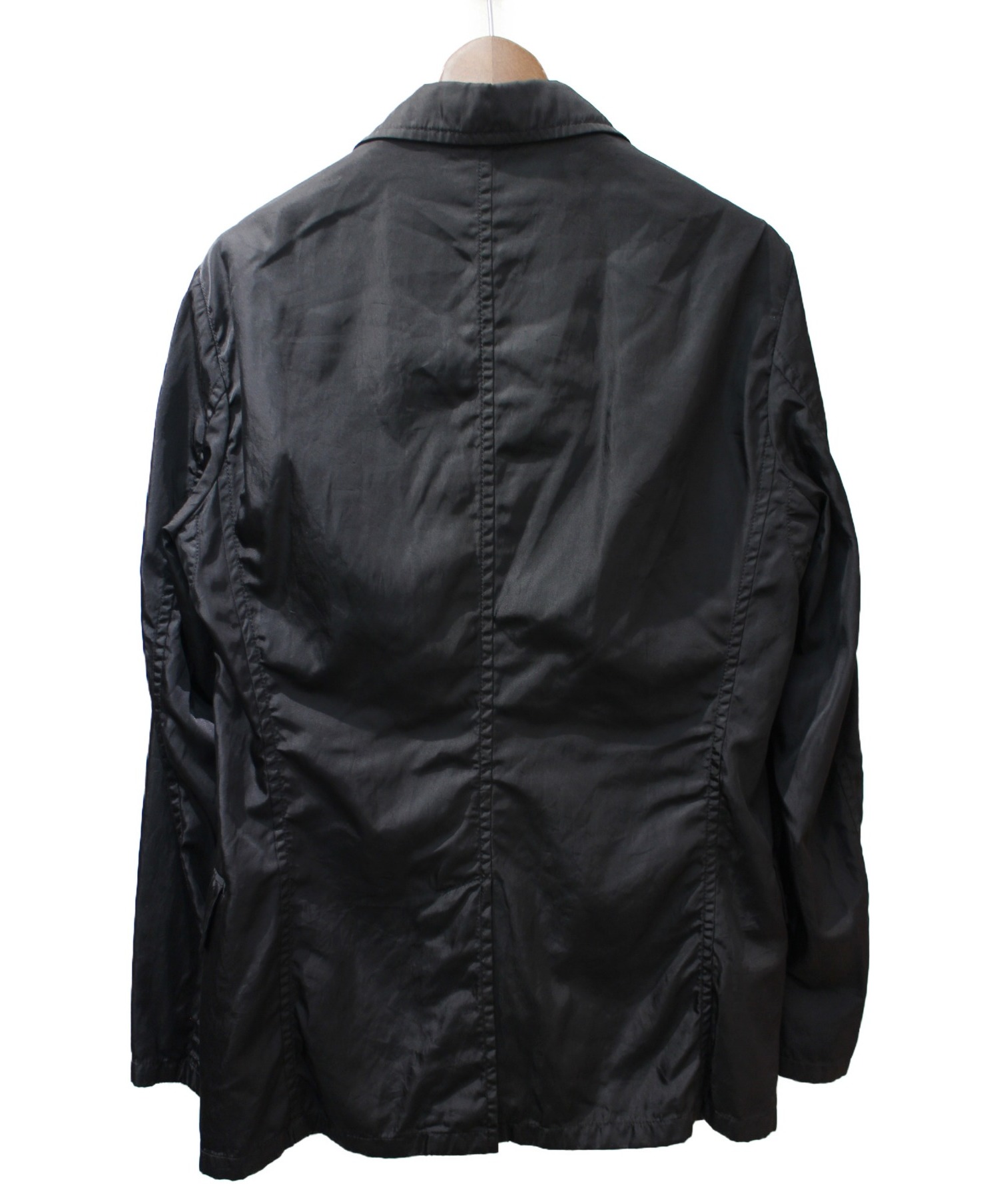 PRADA (プラダ) ナイロンテーラードジャケット ブラック サイズ:46