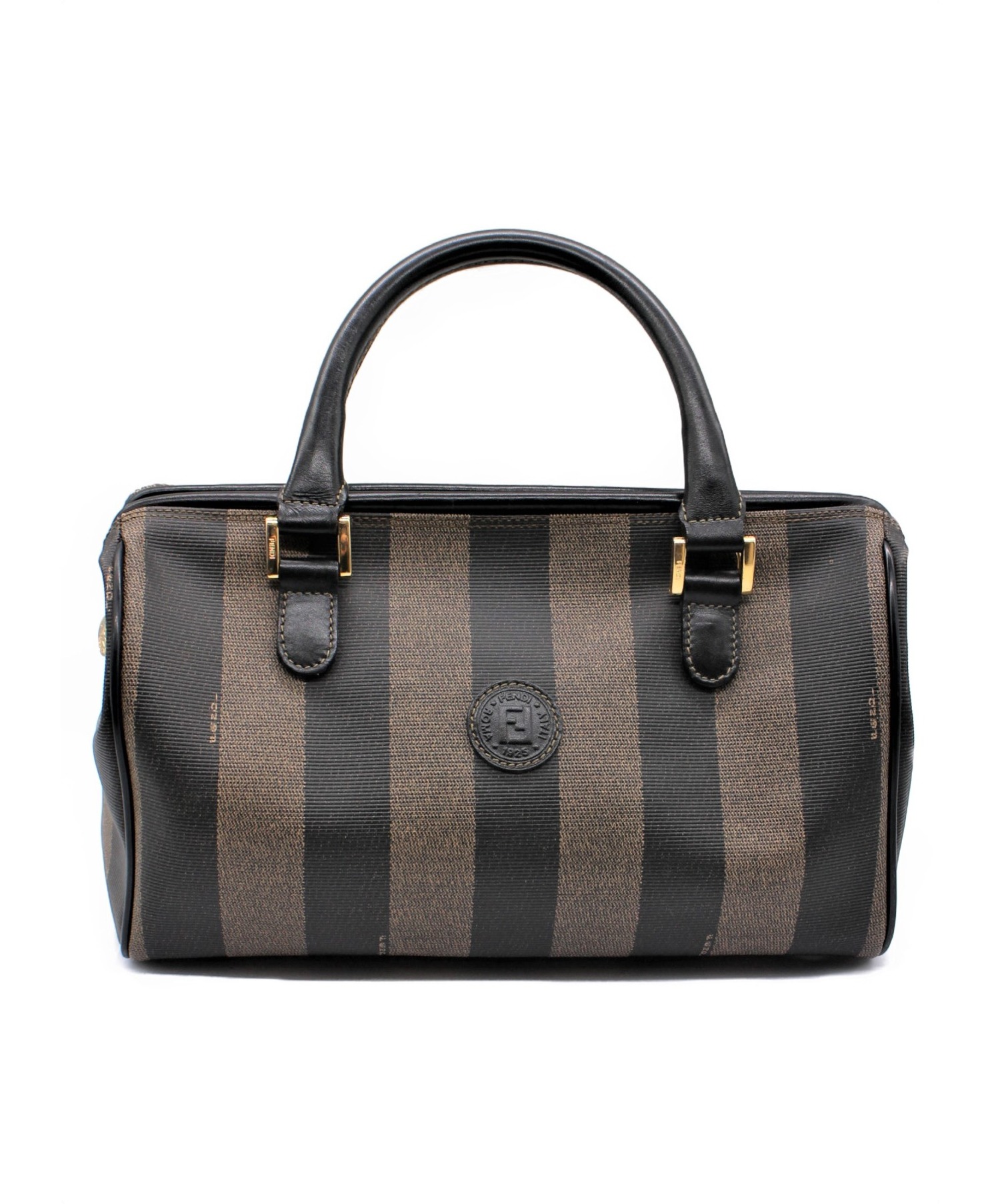 中古・古着通販】FENDI (フェンディ) ペカン柄ボストンバッグ ブラック 