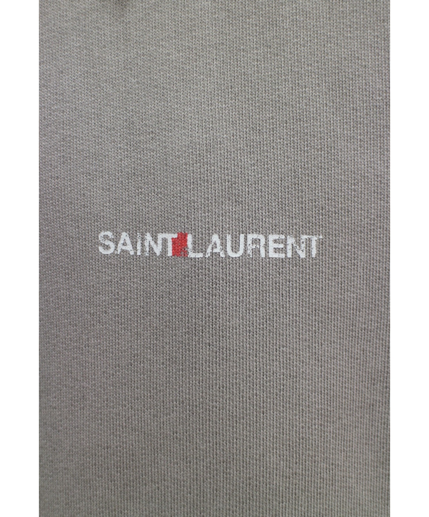 Saint Laurent Paris (サンローランパリ) ダメージ加工プルオーバーパーカー カーキ サイズ:XS