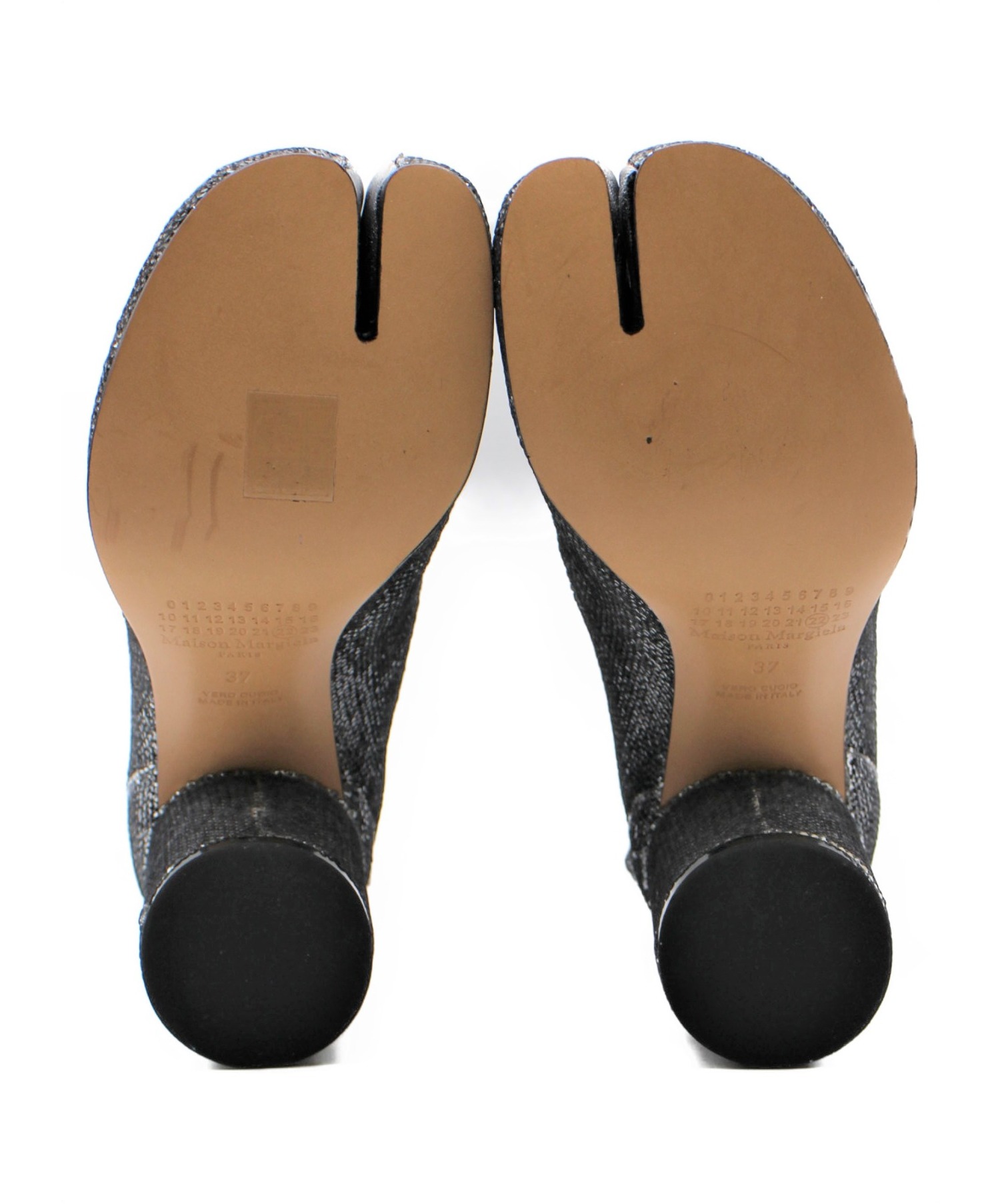 Maison Margiela メゾンマルジェラ 足袋ブーツ シルバー サイズ: スパンコール