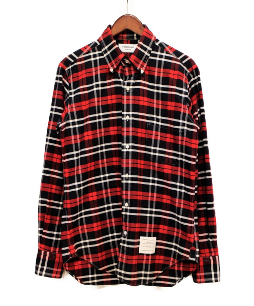 【美品】トムブラウン　半袖　チェック　ボタンダウンシャツ　サイズ2