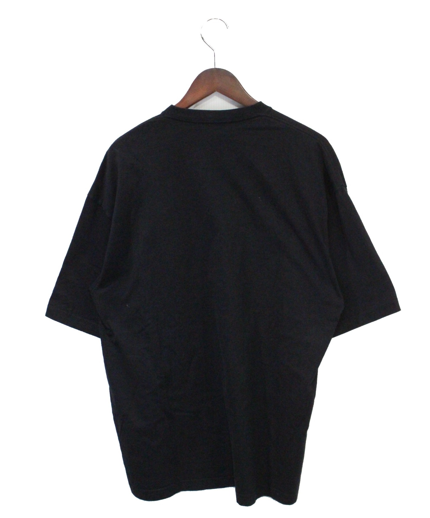 BALENCIAGA (バレンシアガ) オーバーサイズBBロゴTシャツ ブラック サイズ:XS