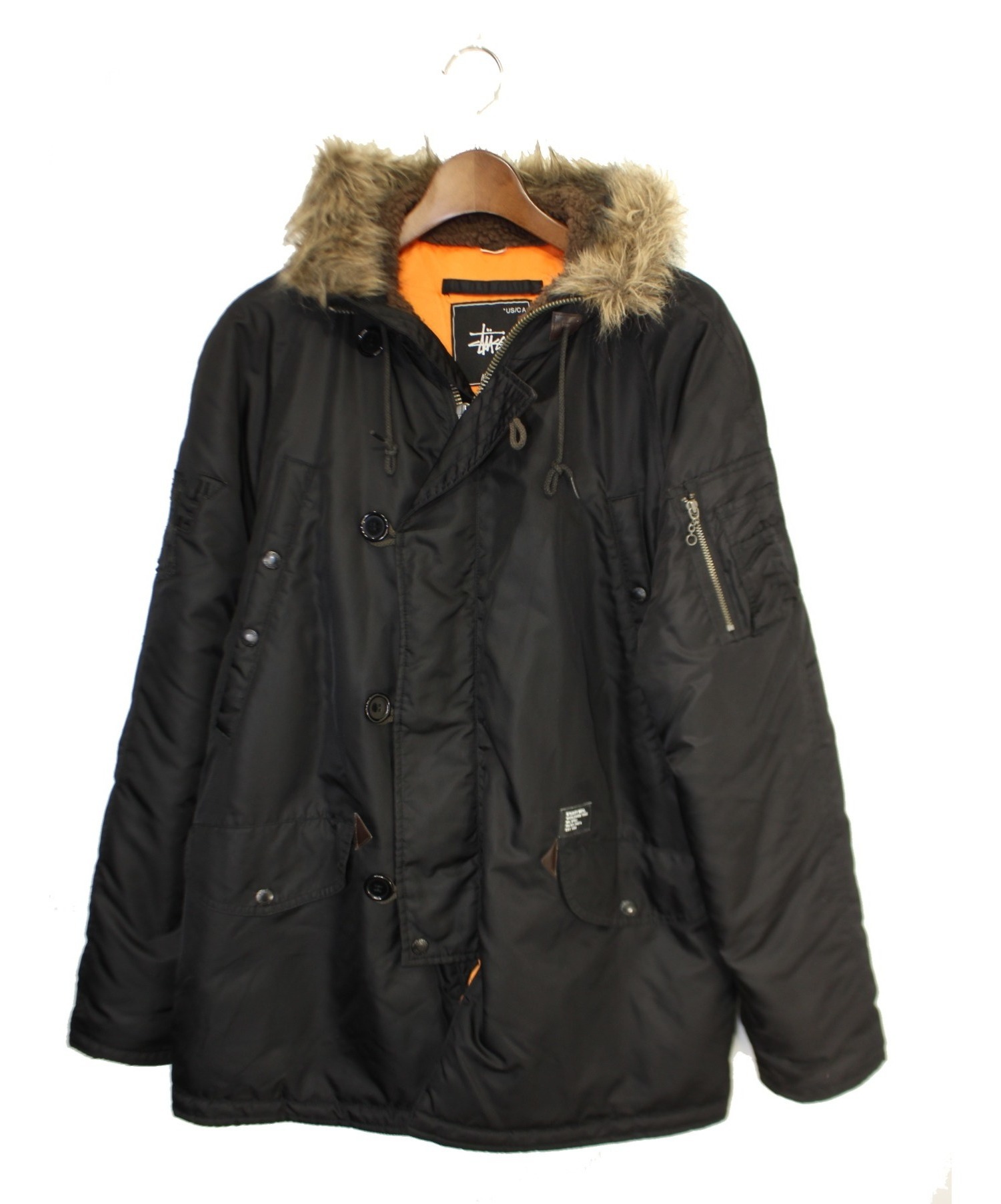 STUSSY N3Bタイプジャケット ブラック