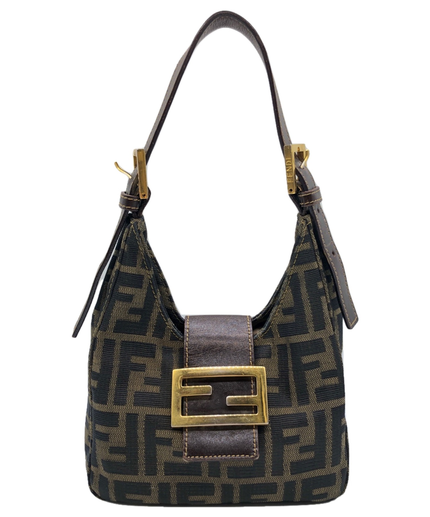 中古・古着通販】FENDI (フェンディ) ズッカ柄ミニバッグ ブラウン 