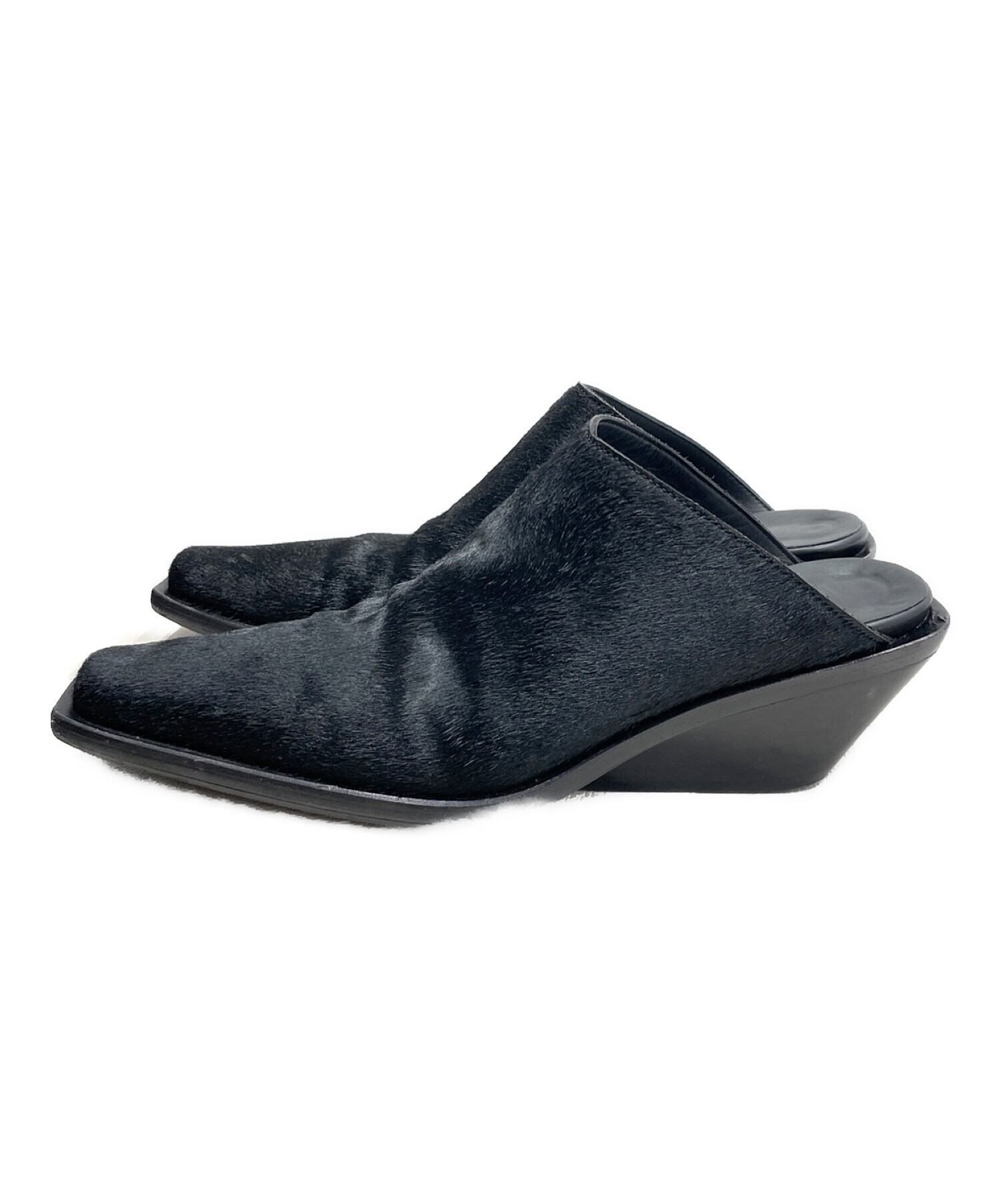 アンドゥムルメステール Ann Demeulemeester ミュール ブラック アンドゥムルメステール Ann Demeulemeester ミュール ブラック