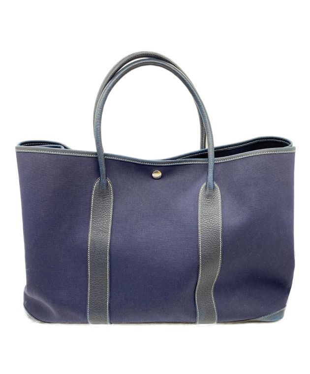 中古・古着通販】HERMES (エルメス) ガーデンパーティGM ネイビー  