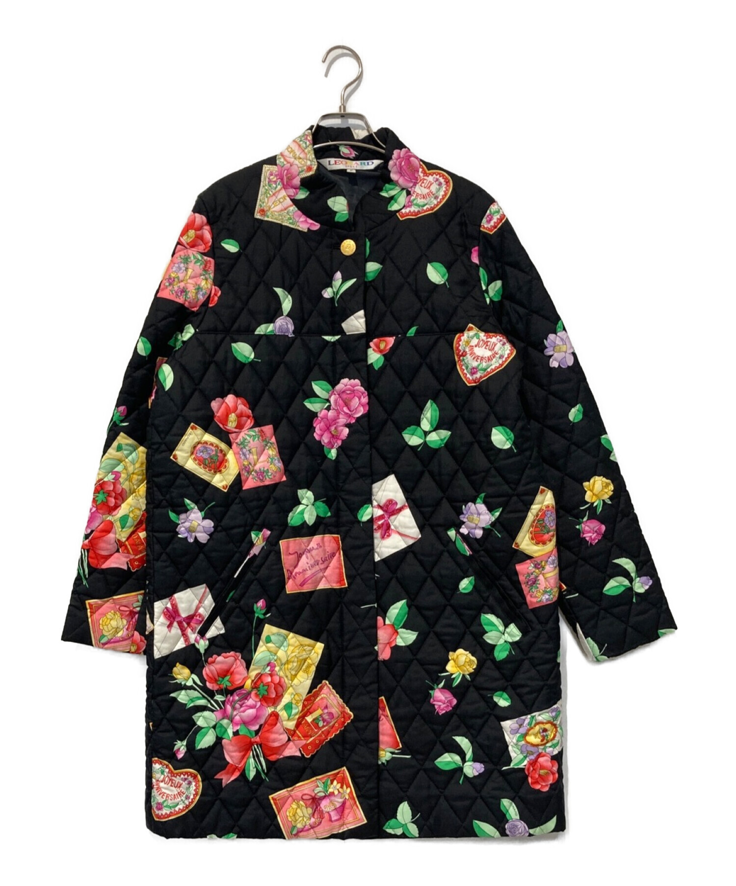 【LEONARD】レオナール 花柄キルティングジャケット