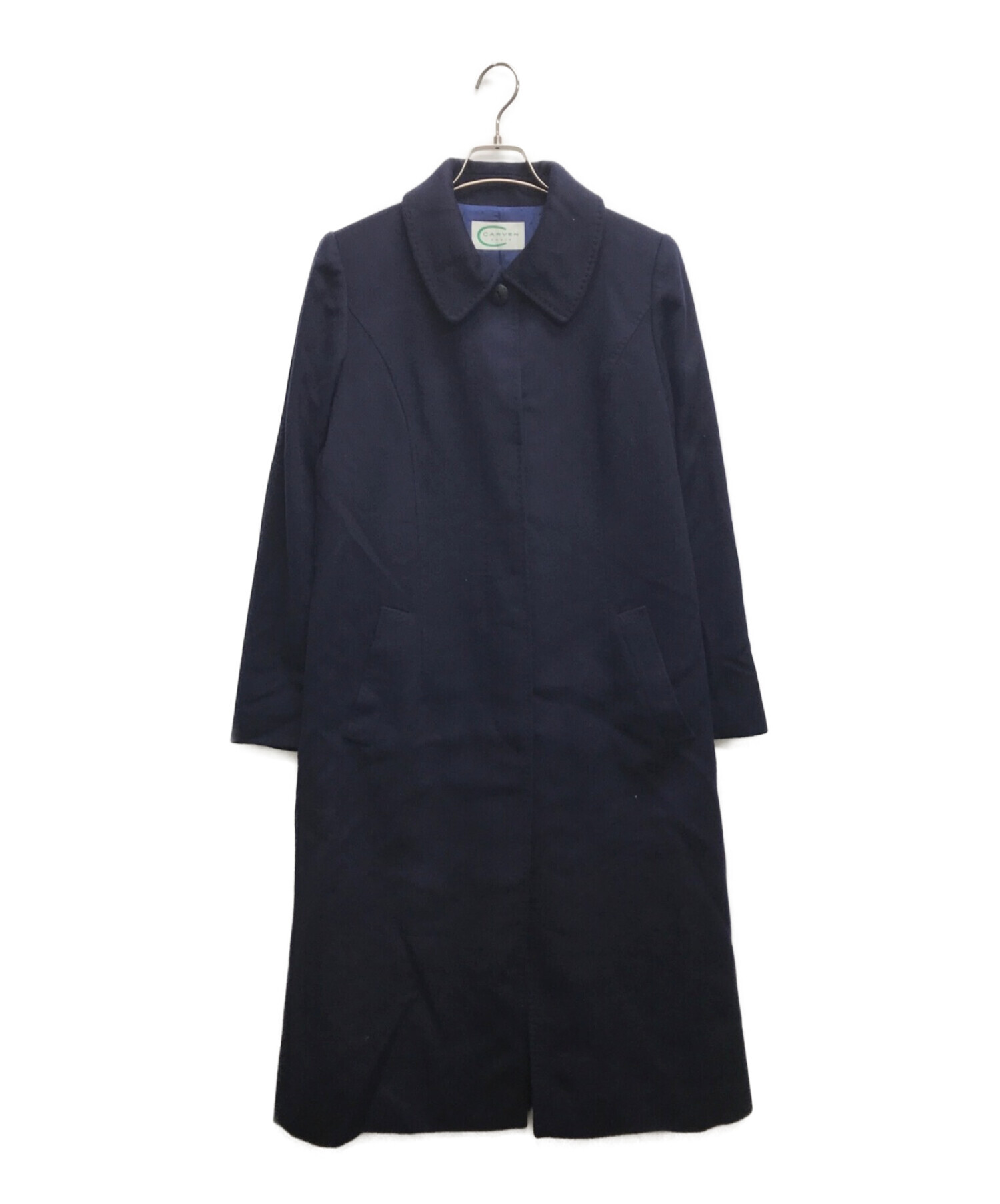 中古・古着通販】CARVEN (カルヴェン) カシミヤコート ネイビー サイズ 