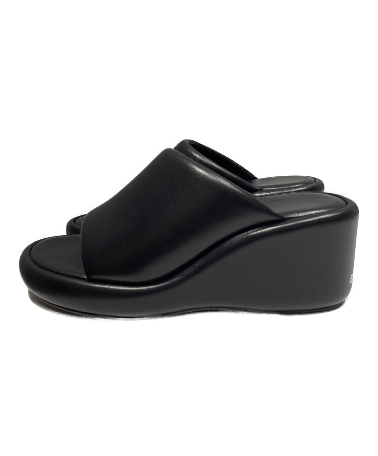 中古・古着通販】BALENCIAGA (バレンシアガ) ロゴウェッジサンダル 