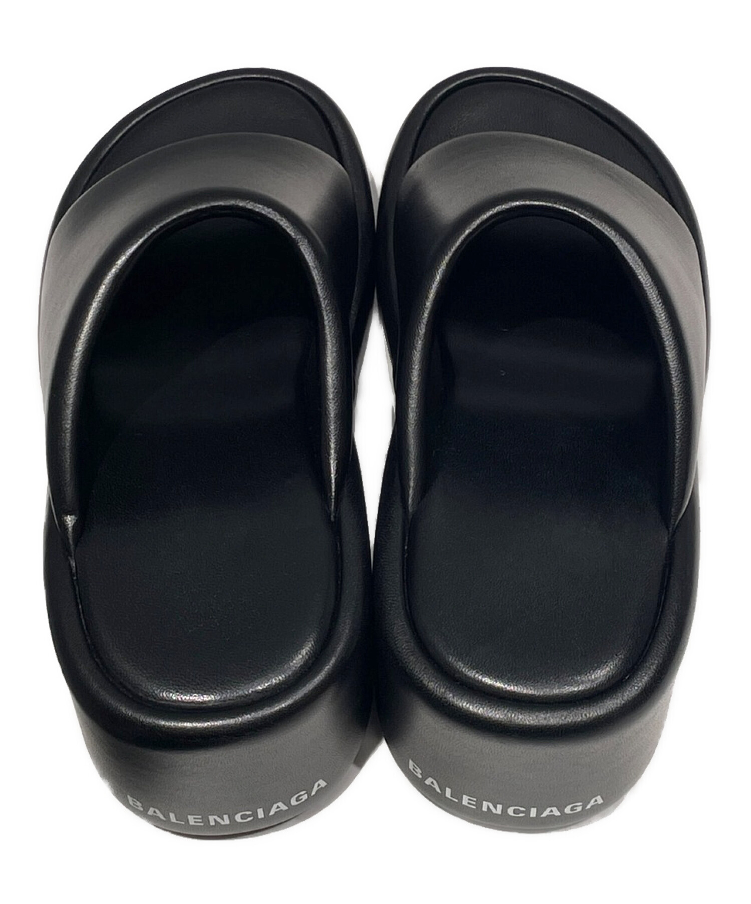 中古・古着通販】BALENCIAGA (バレンシアガ) ロゴウェッジサンダル 
